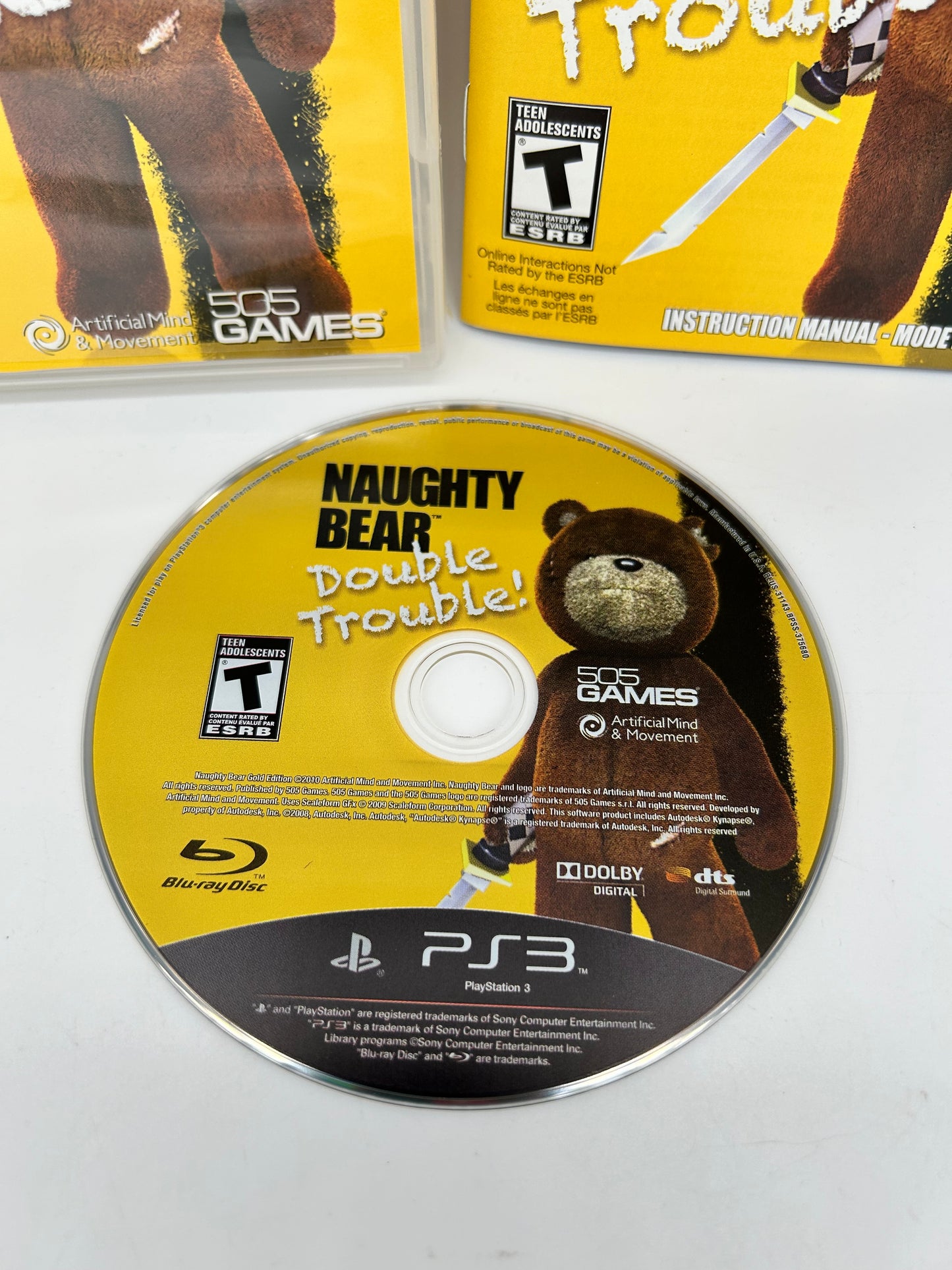 SONY PLAYSTATiON 3 [PS3] | NAUGHTY BEAR DOUBLE TROUBLE