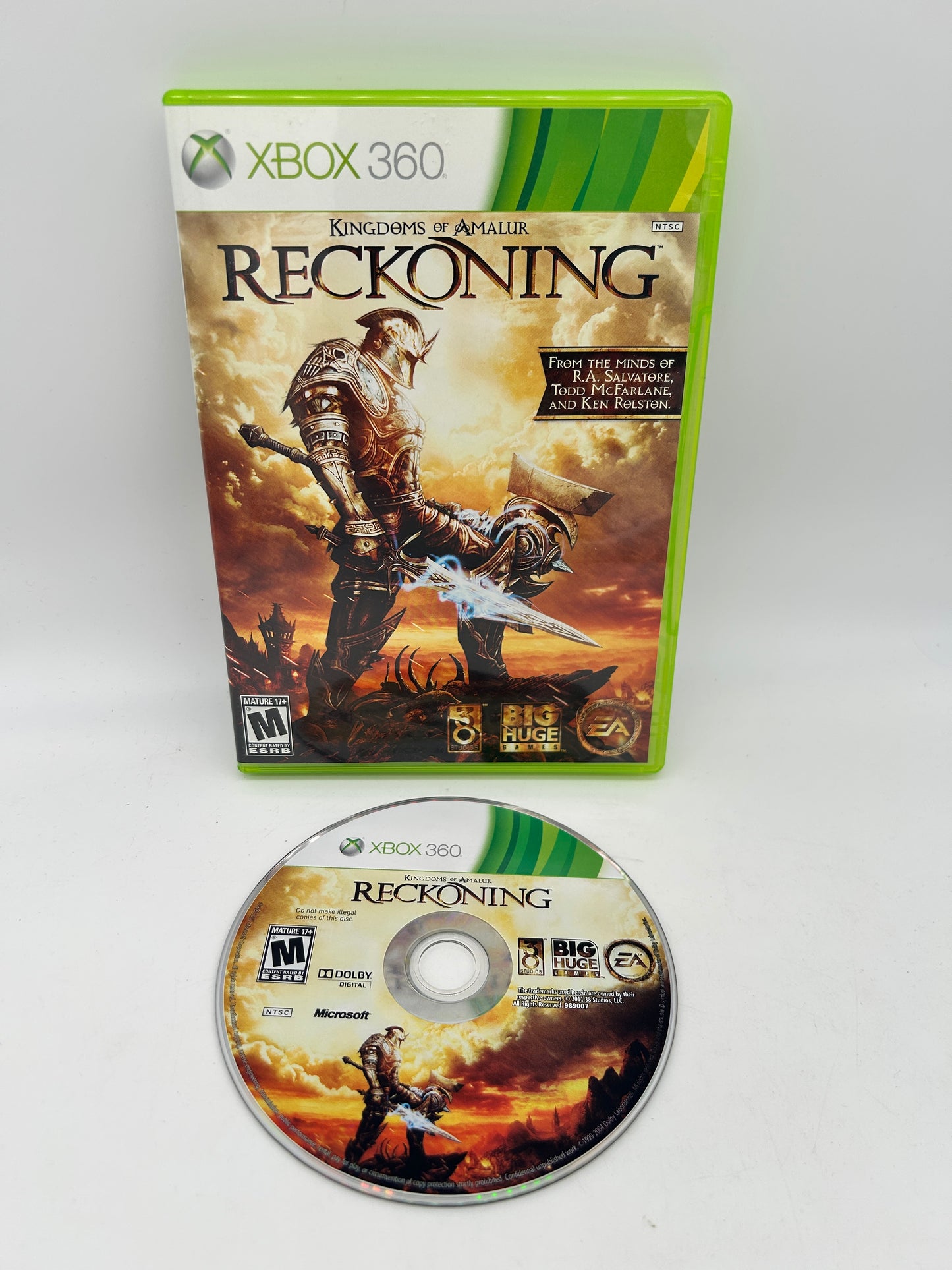 PiXEL-RETRO.COM : MICROSOFT XBOX 360 COMPLETE CIB BOX MANUAL GAME NTSC KINGDOMS OF AMALUR RECKONING