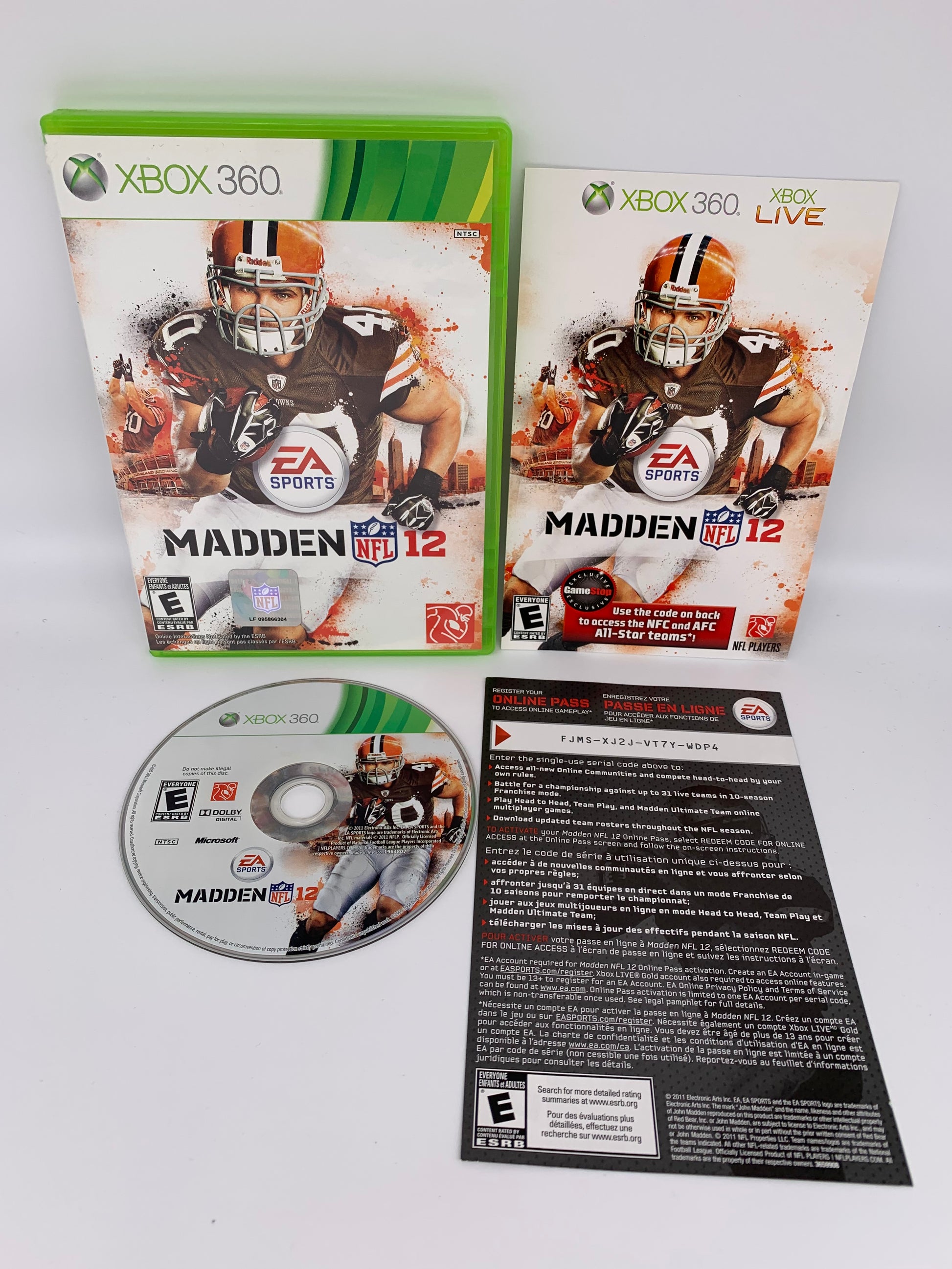 PiXEL-RETRO.COM : MICROSOFT XBOX 360 COMPLETE CIB BOX MANUAL GAME NTSC MADDEN NFL 12