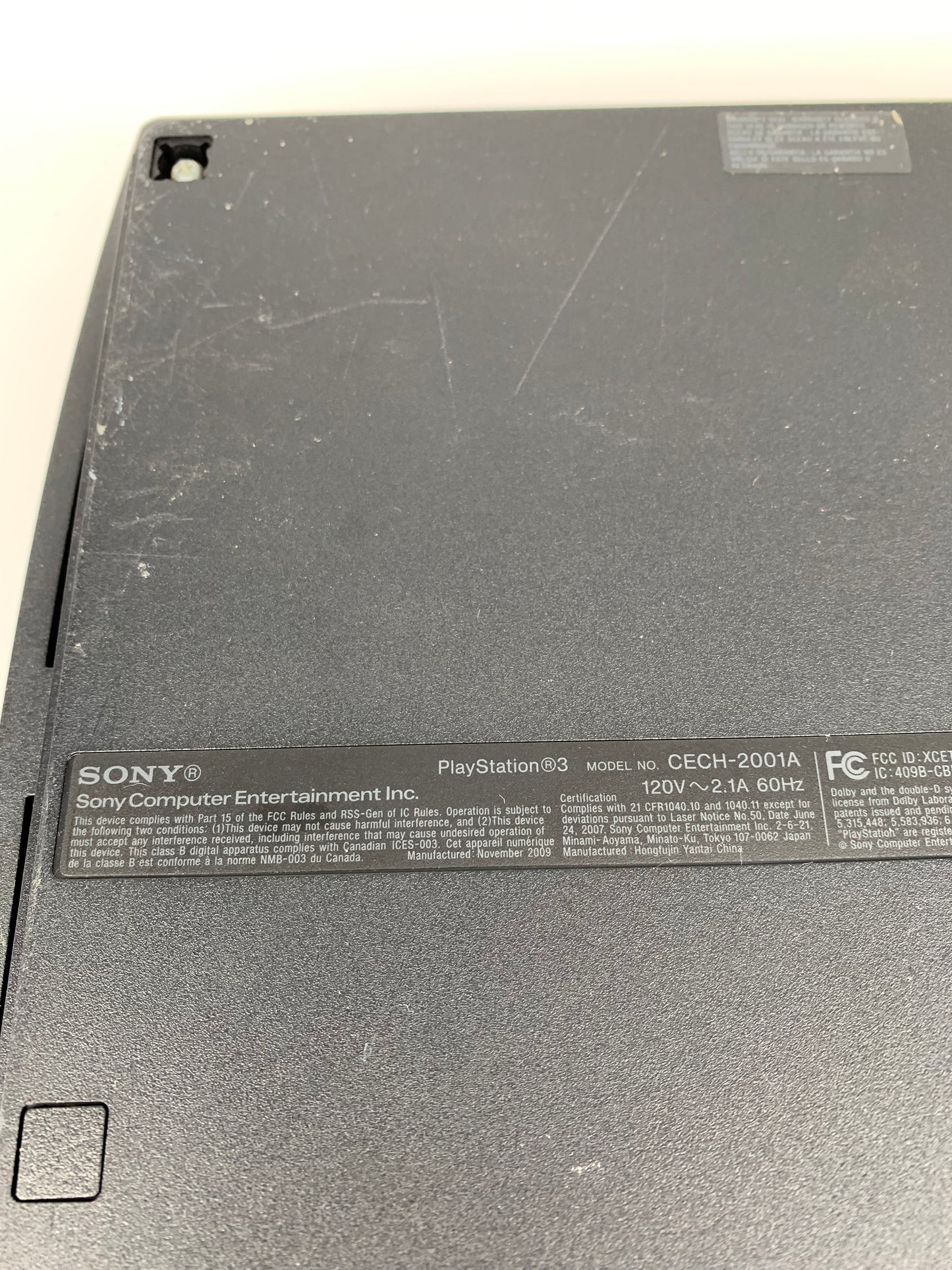SONY PLAYSTATiON 3 [PS3] CONSOLE | ORIGINAL BLACK SLIM 120GB (SLiM BLACK VERSiON | CECH-2001A