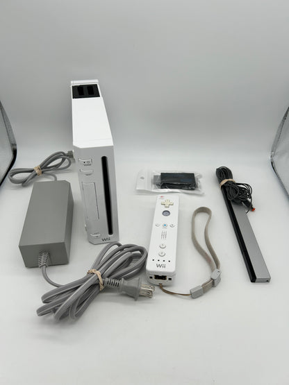 PiXEL-RETRO.COM : NINTENDO MINI WII ORIGINAL BLACK CONSOLE CONTROLLER, POWER SUPPLY, RCA CABLE, SENSOR NTSC RVL-001 USA HDMI ADAPTER