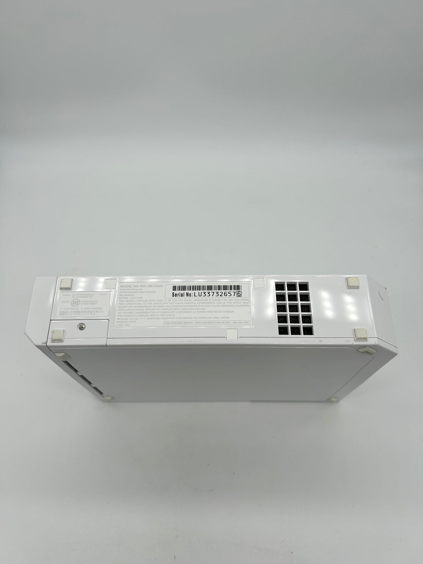 NiNTENDO Wii CONSOLE | MODEL BLANCHE RVL-001 (USA)