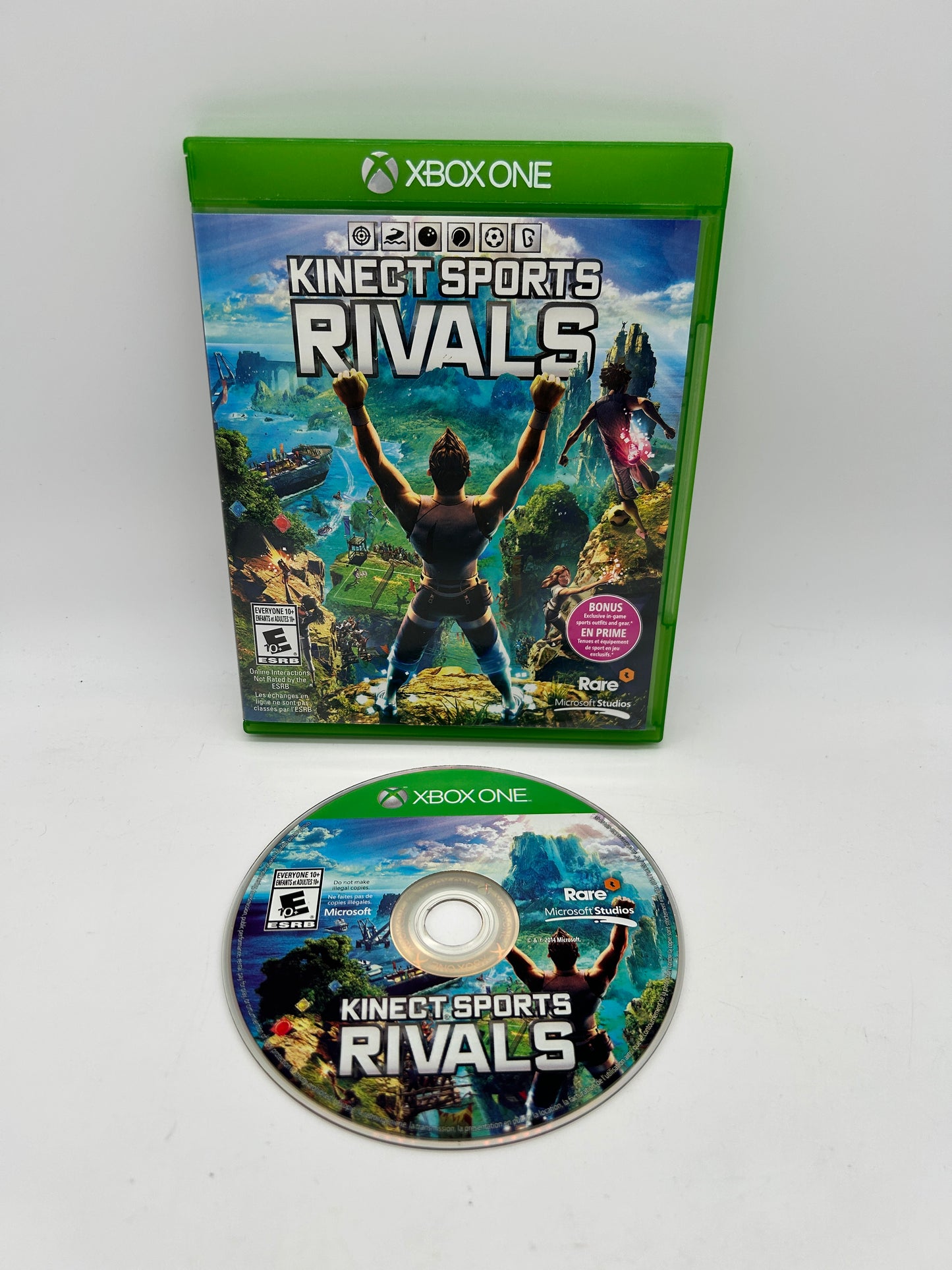 PiXEL-RETRO.COM : MICROSOFT XBOX ONE COMPLETE CIB BOX MANUAL GAME NTSC KINECT SPORTS RIVALS