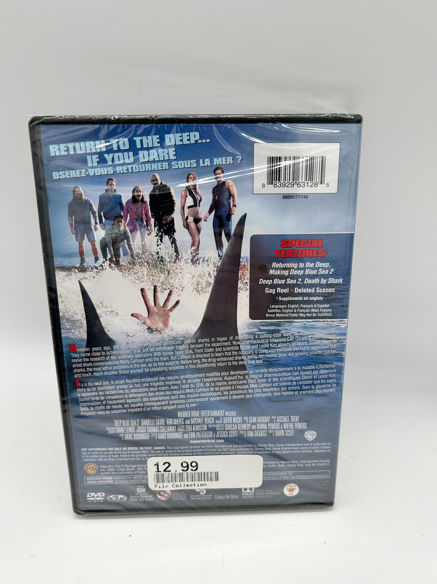DVD MOVIE | TERROR UNDER THE SEA 2 [DEEP BLUE SEA]