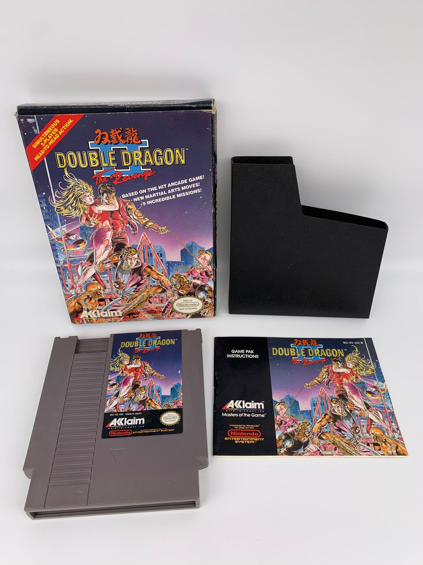 PiXEL-RETRO.COM : ORIGINAL NINTENDO NES COMPLET CIB BOX MANUAL GAME NTSC DOUBLE DRAGON II THE REVENGE