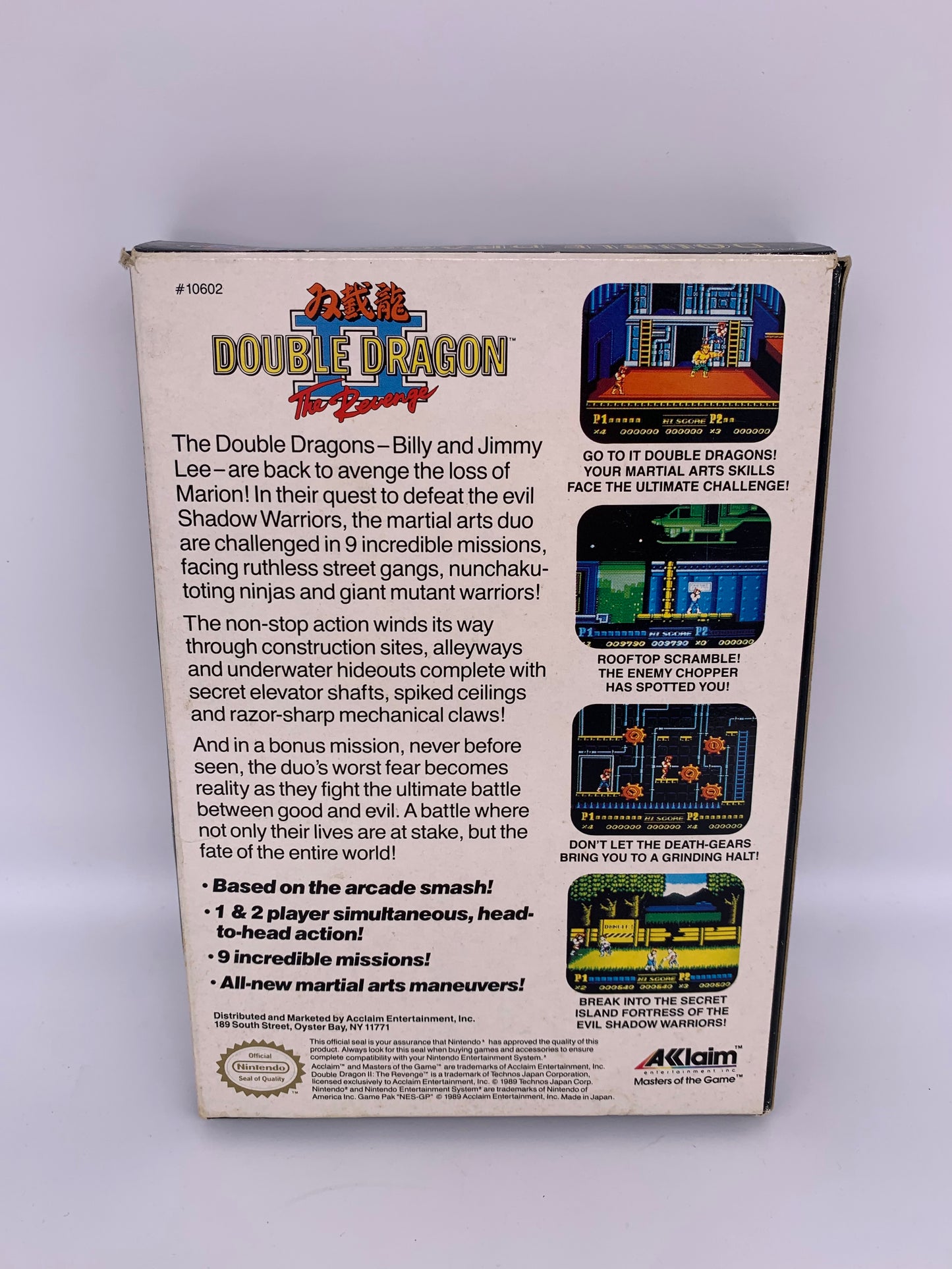 NiNTENDO [NES] ORiGiNAL | DOUBLE DRAGON II THE REVENGE