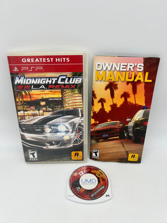 PiXEL-RETRO.COM : SONY PLAYSTATION PORTABLE (PSP) COMPLET CIB BOX MANUAL GAME NTSC MIDNIGHT CLUB L.A. REMIX
