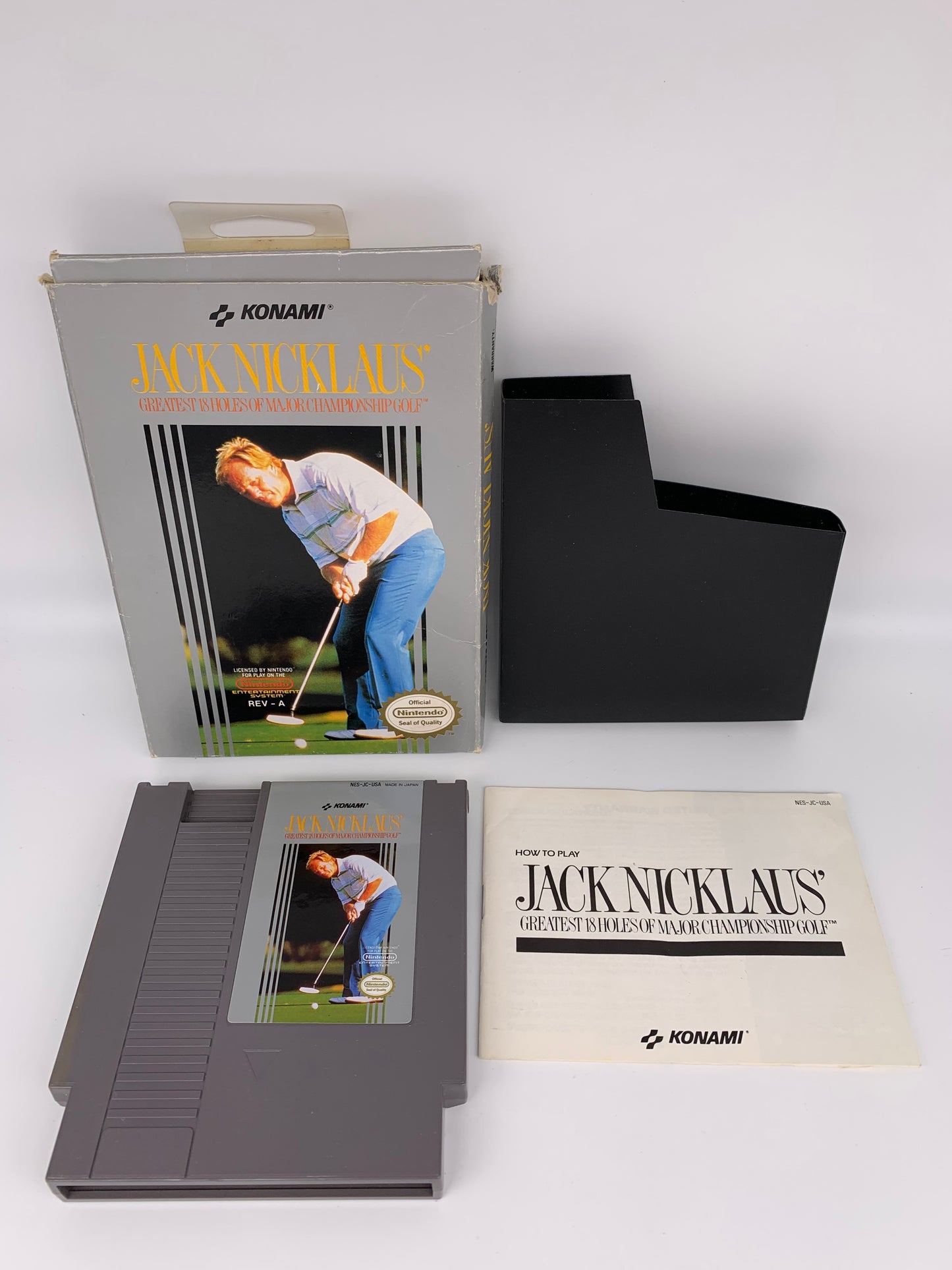 PiXEL-RETRO.COM : ORIGINAL NINTENDO NES COMPLET CIB BOX MANUAL GAME NTSC JACK NICKLAUS GOLF