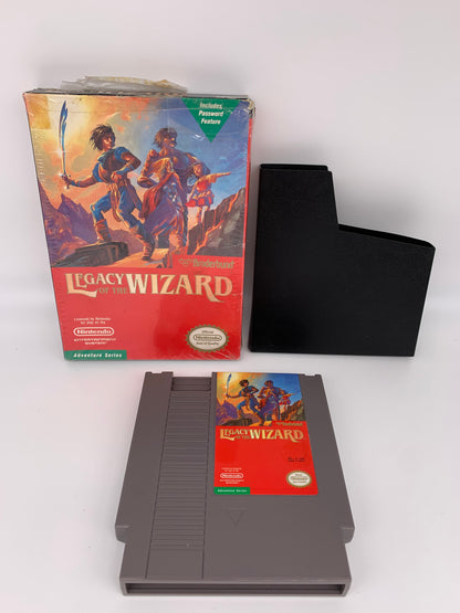 PiXEL-RETRO.COM : ORIGINAL NINTENDO NES COMPLET CIB BOX MANUAL GAME NTSC LEGACY OF THE WIZARD