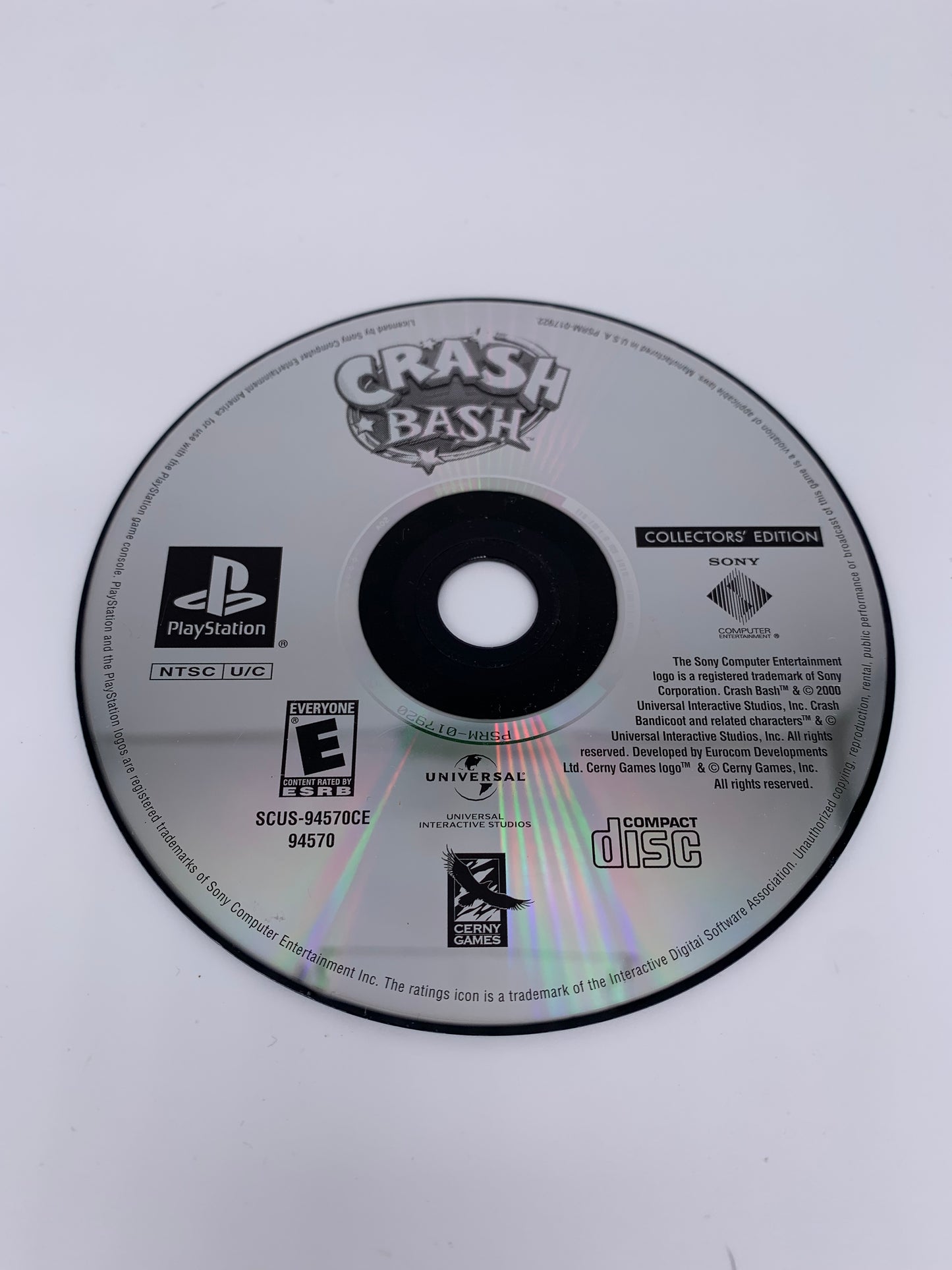 PiXEL-RETRO.COM : SONY PLAYSTATION 1 (PS1) COMPLET CIB BOX MANUAL GAME NTSC CRASH BASH COLLECTOR'S EDITION