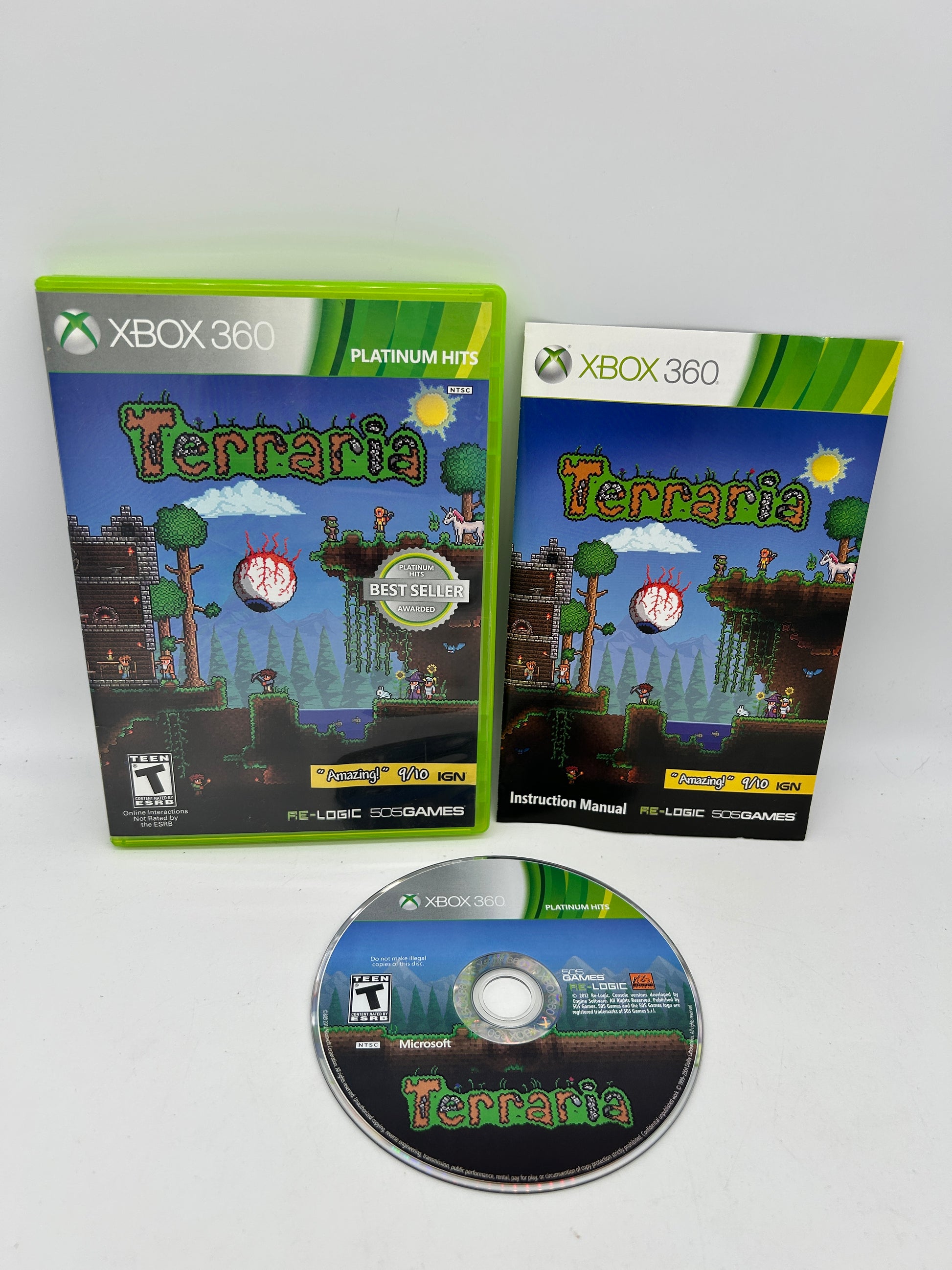 PiXEL-RETRO.COM : MICROSOFT XBOX 360 COMPLETE CIB BOX MANUAL GAME NTSC TERRARIA