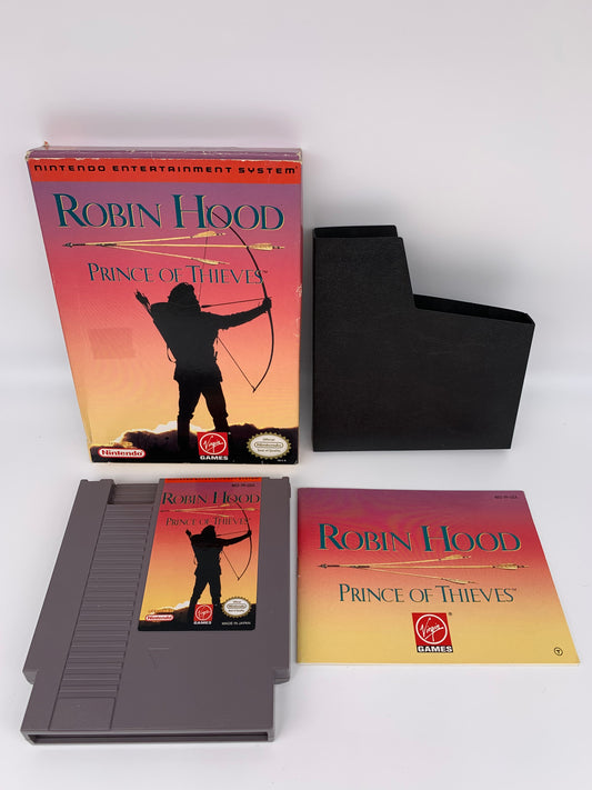 PiXEL-RETRO.COM : ORIGINAL NINTENDO NES COMPLET CIB BOX MANUAL GAME NTSC ROBIN HOOD PRINCE OF THIEVES