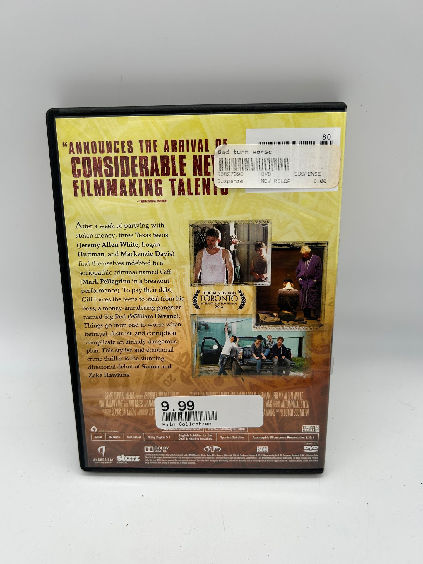 FiLM DVD | BAD TURN WORSE