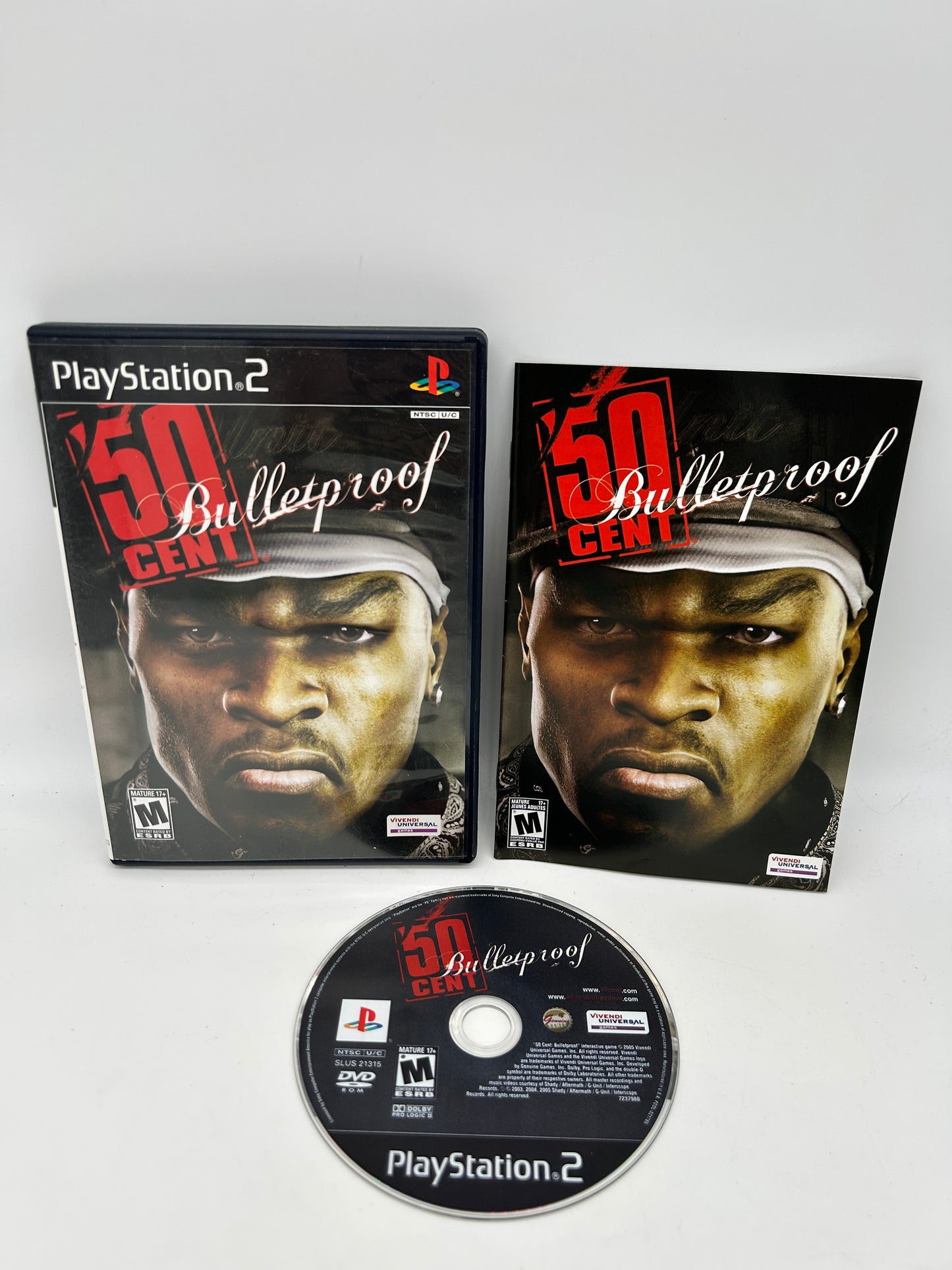 PiXEL-RETRO.COM : SONY PLAYSTATION 2 (PS2) COMPLET CIB BOX MANUAL GAME NTSC 50 CENT BULLETPROOF