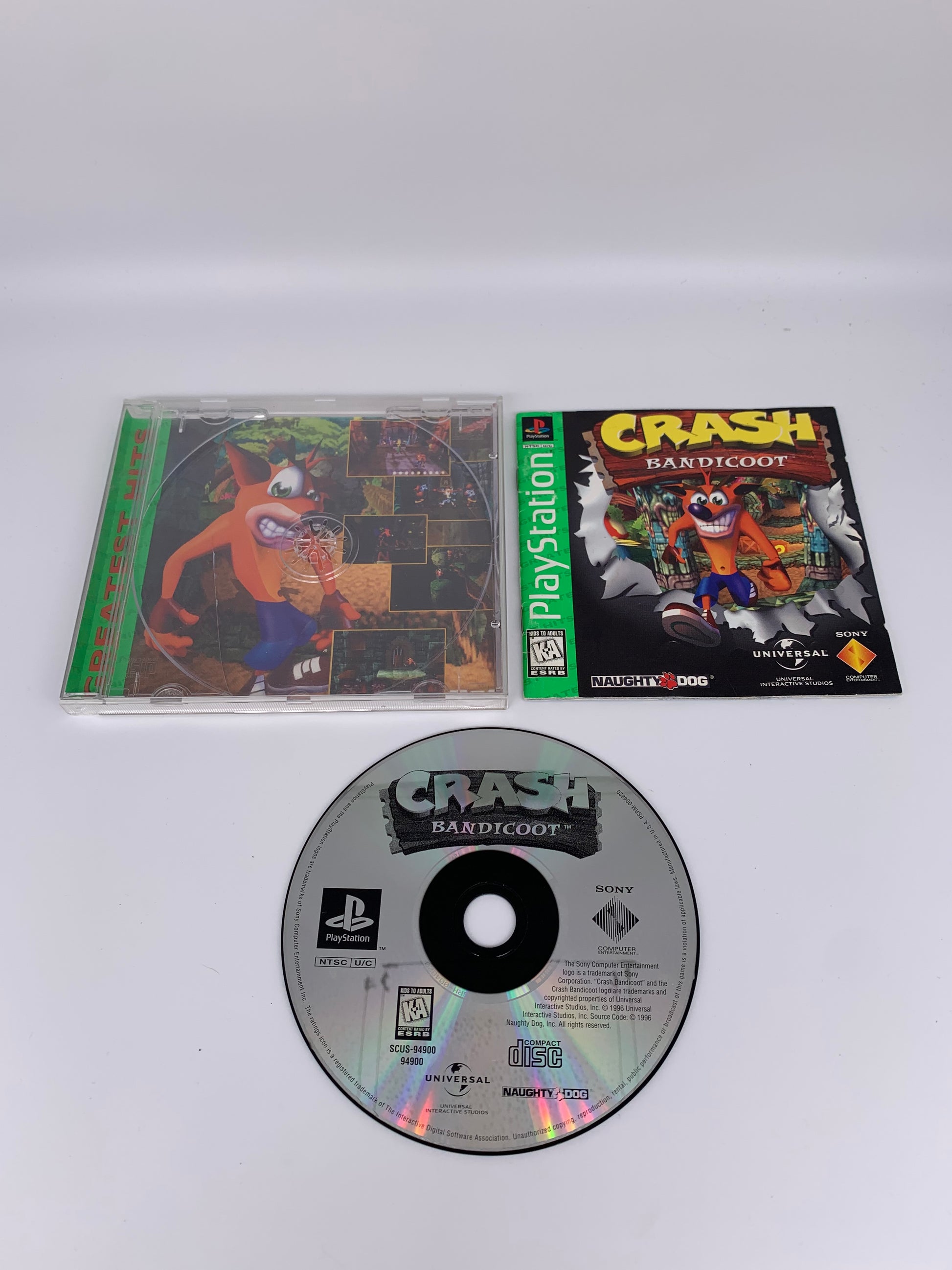 PiXEL-RETRO.COM : SONY PLAYSTATION (PS1) COMPLETE CIB BOX MANUAL GAME NTSC CRASH BANDICOOT