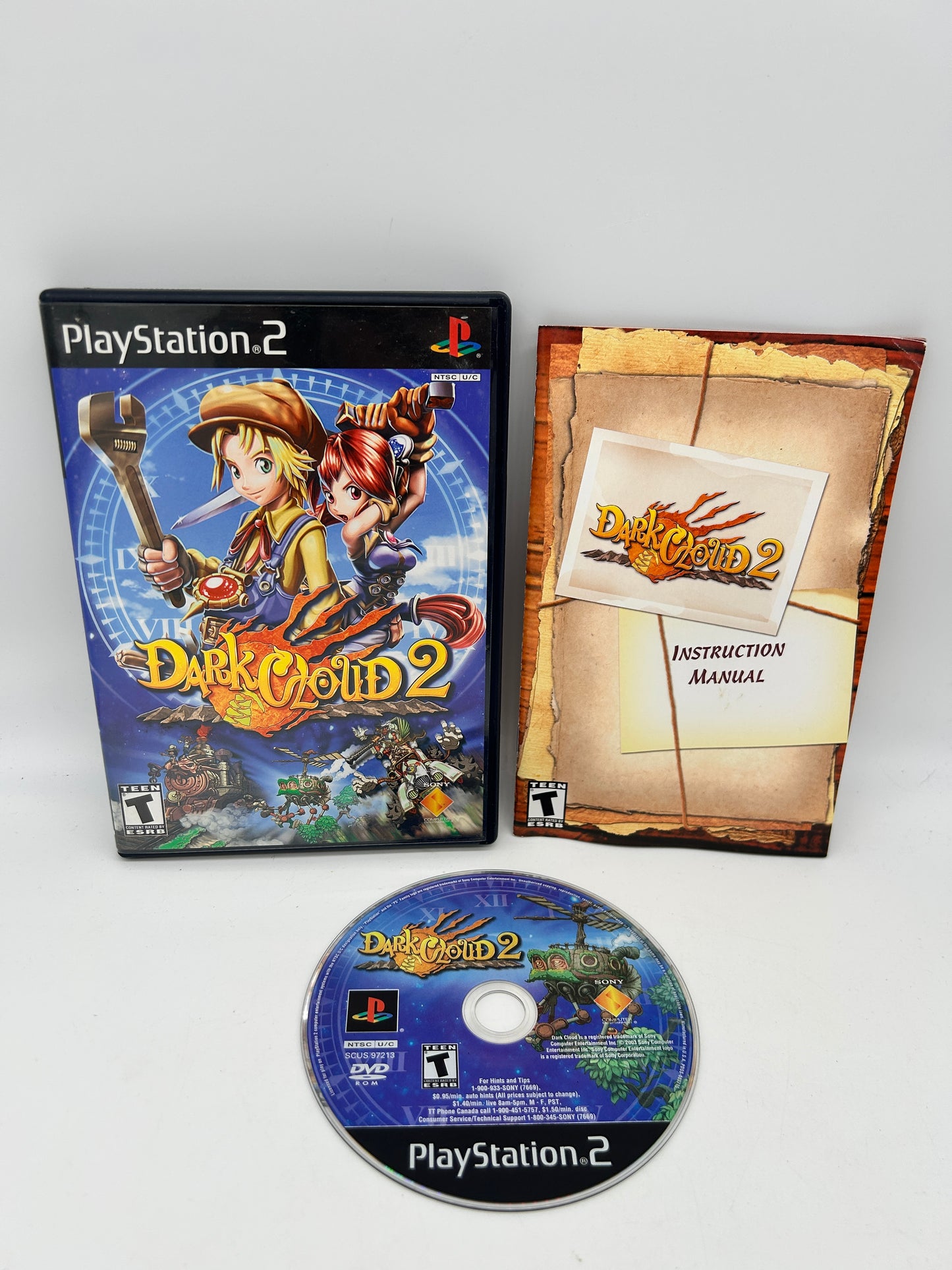 PiXEL-RETRO.COM : SONY PLAYSTATION 2 (PS2) COMPLET CIB BOX MANUAL GAME NTSC DARK CLOUD 2