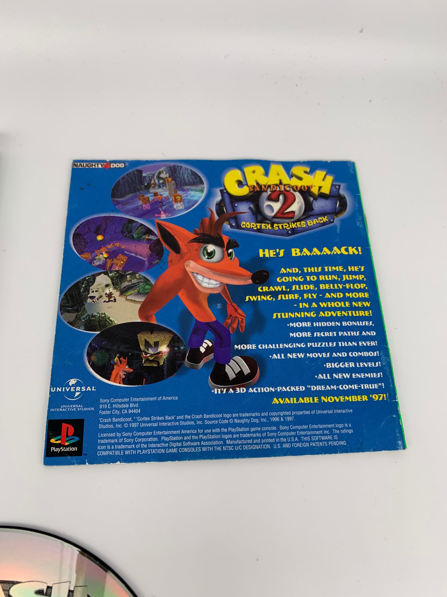 SONY PLAYSTATiON [PS1] | CRASH BANDiCOOT | GREATEST HITS