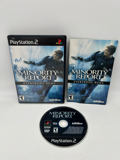 PiXEL-RETRO.COM : SONY PLAYSTATION 2 (PS2) COMPLET CIB BOX MANUAL GAME NTSC MINORITY REPORT EVERYBODY RUNS