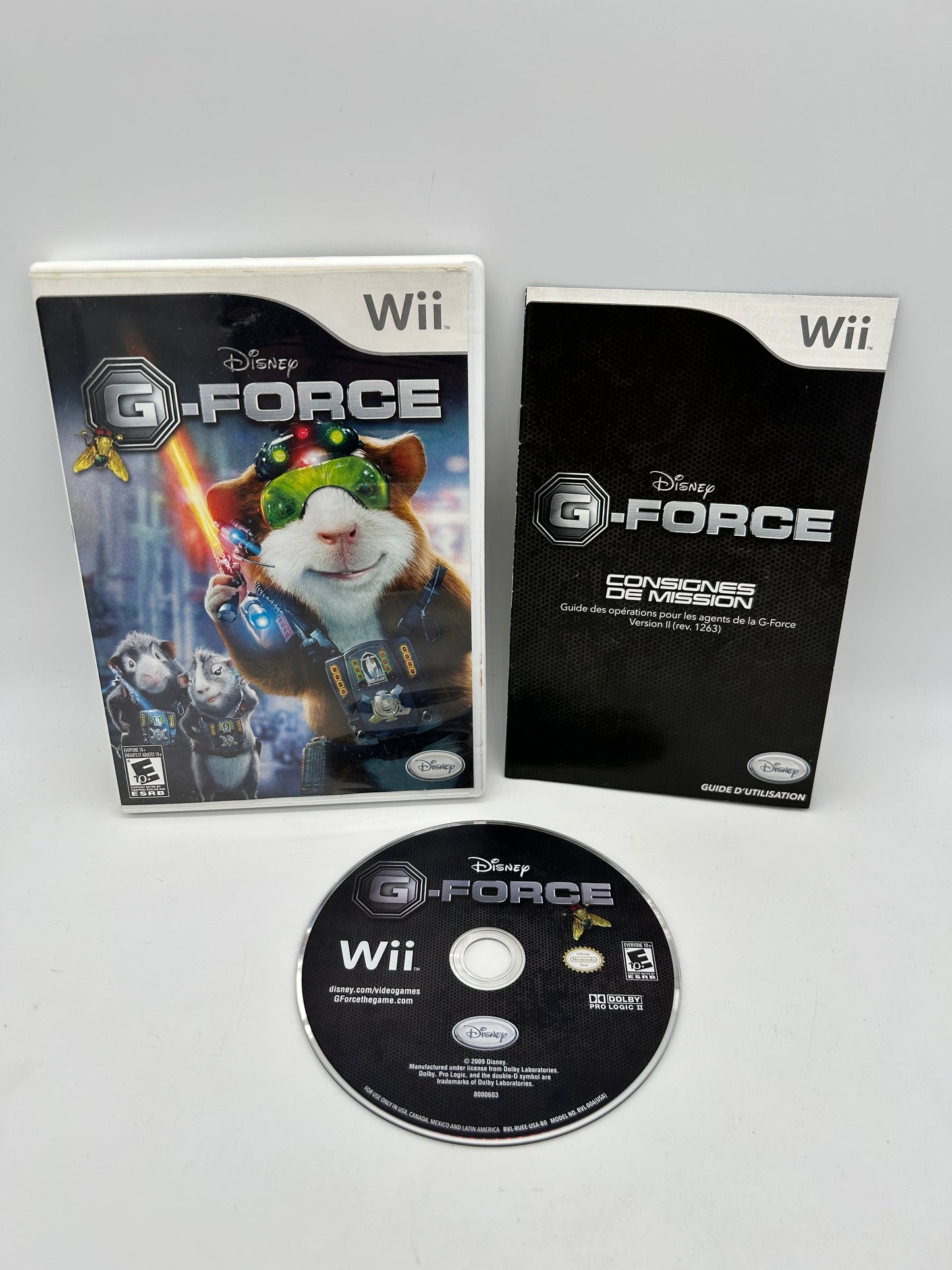 PiXEL-RETRO.COM : NINTENDO WII COMPLET CIB BOX MANUAL GAME NTSC G-FORCE