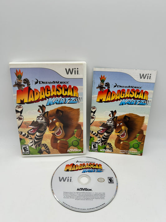 PiXEL-RETRO.COM : NINTENDO WII COMPLET CIB BOX MANUAL GAME NTSC MADAGASCAR KARTZ