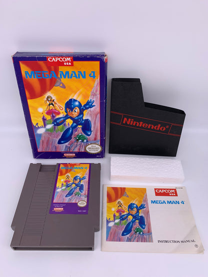 PiXEL-RETRO.COM : ORIGINAL NINTENDO NES COMPLET CIB BOX MANUAL GAME NTSC MEGAMAN MEGA MAN 4