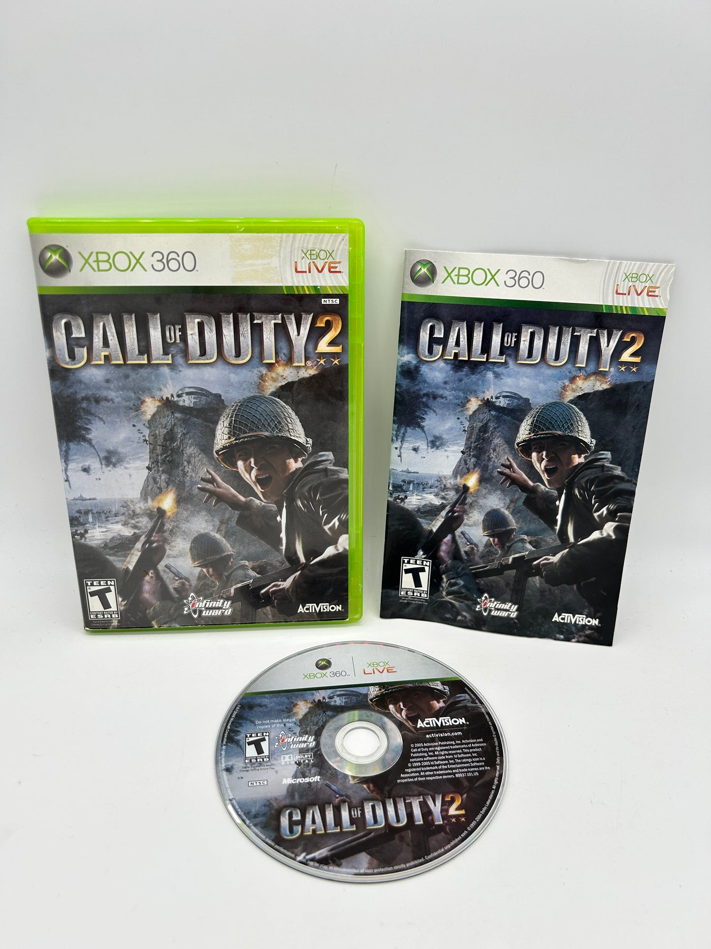 PiXEL-RETRO.COM : MICROSOFT XBOX 360 COMPLETE CIB BOX MANUAL GAME NTSC CALL OF DUTY 2