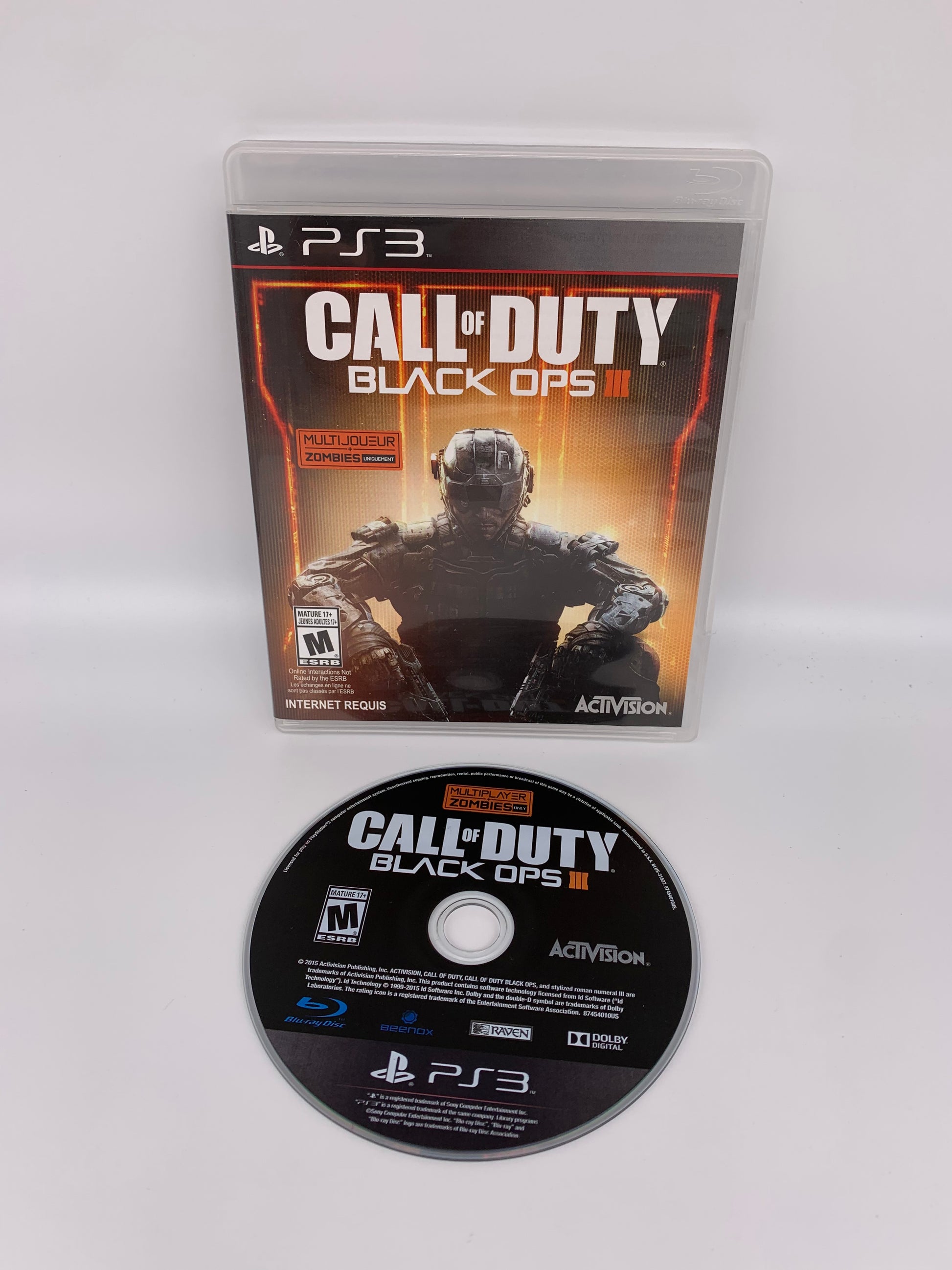 PiXEL-RETRO.COM : SONY PLAYSTATION 3 (PS3) COMPLET CIB BOX MANUAL GAME NTSC CALL OF DUTY BLACK OPS III 3