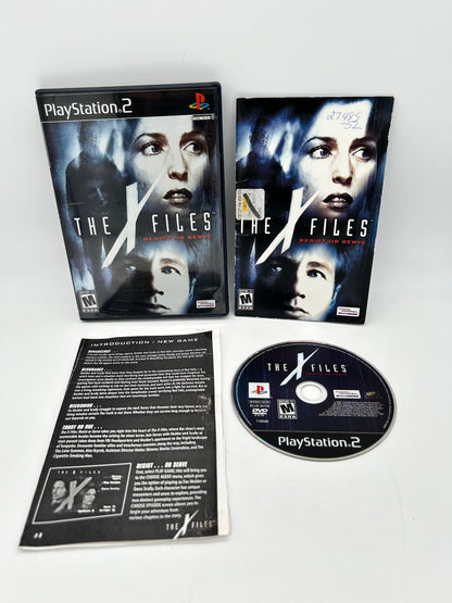 PiXEL-RETRO.COM : SONY PLAYSTATION 2 (PS2) COMPLET CIB BOX MANUAL GAME NTSC THE X-FILES RESIST OR SERVE