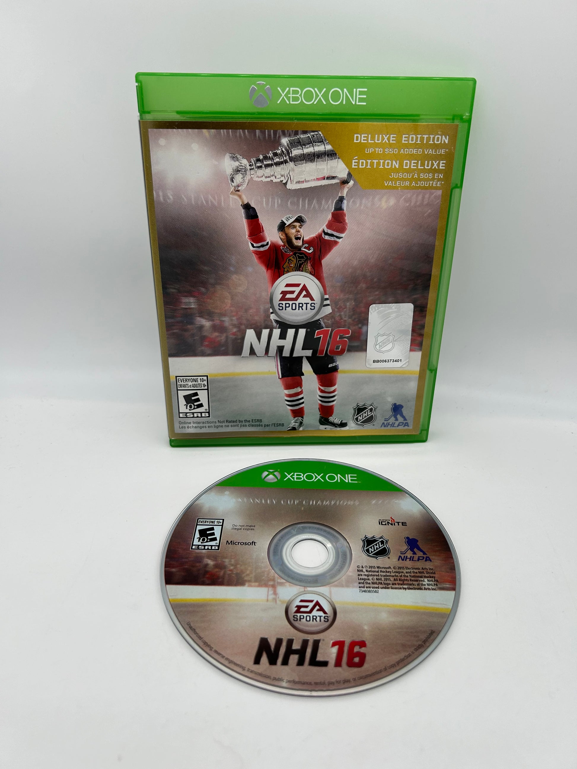 PiXEL-RETRO.COM : MICROSOFT XBOX ONE COMPLETE CIB BOX MANUAL GAME NTSC NHL 16 DELUXE EDITION