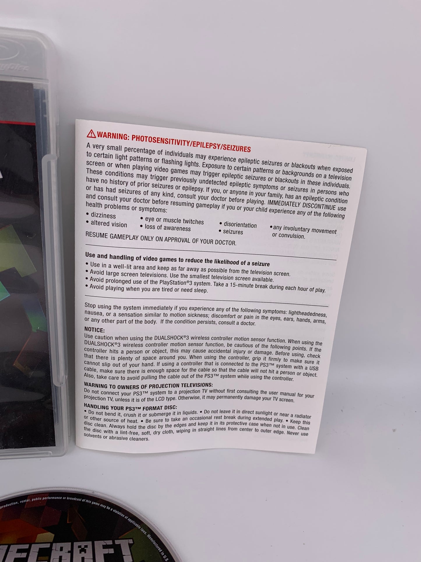 SONY PLAYSTATiON 3 [PS3] | MiNECRAFT