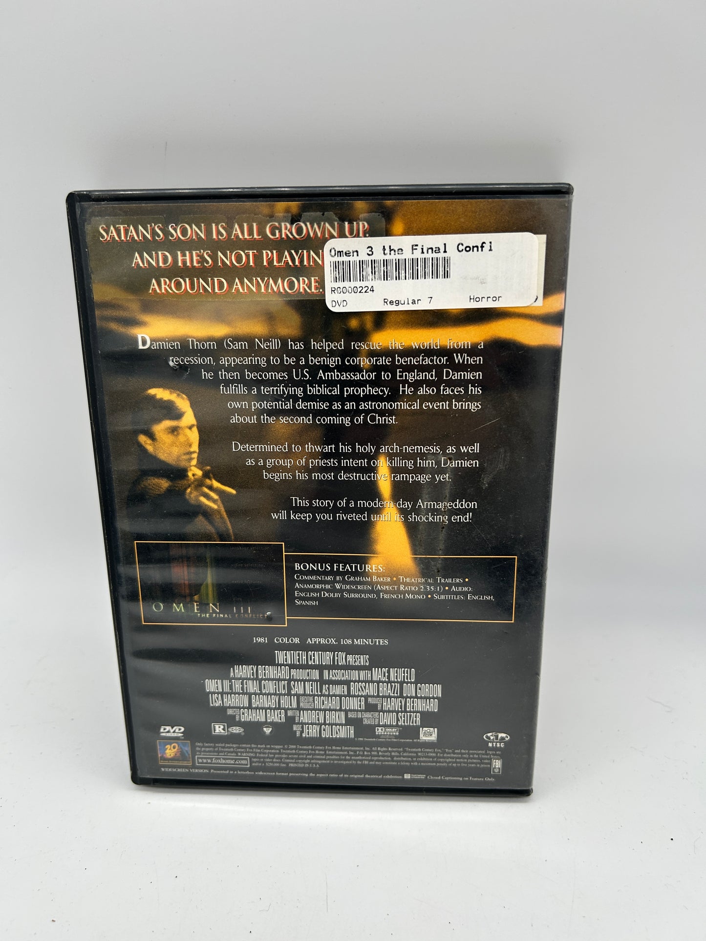 FiLM DVD | OMEN III THE FiNAL CONFLiCT