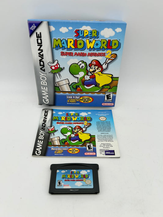 PiXEL-RETRO.COM : GAME BOY ADVANCE GAMEBOY (GBA) COMPLET CIB BOX MANUAL GAME NTSC SUPER MARIO WORLD ADVANCE 2