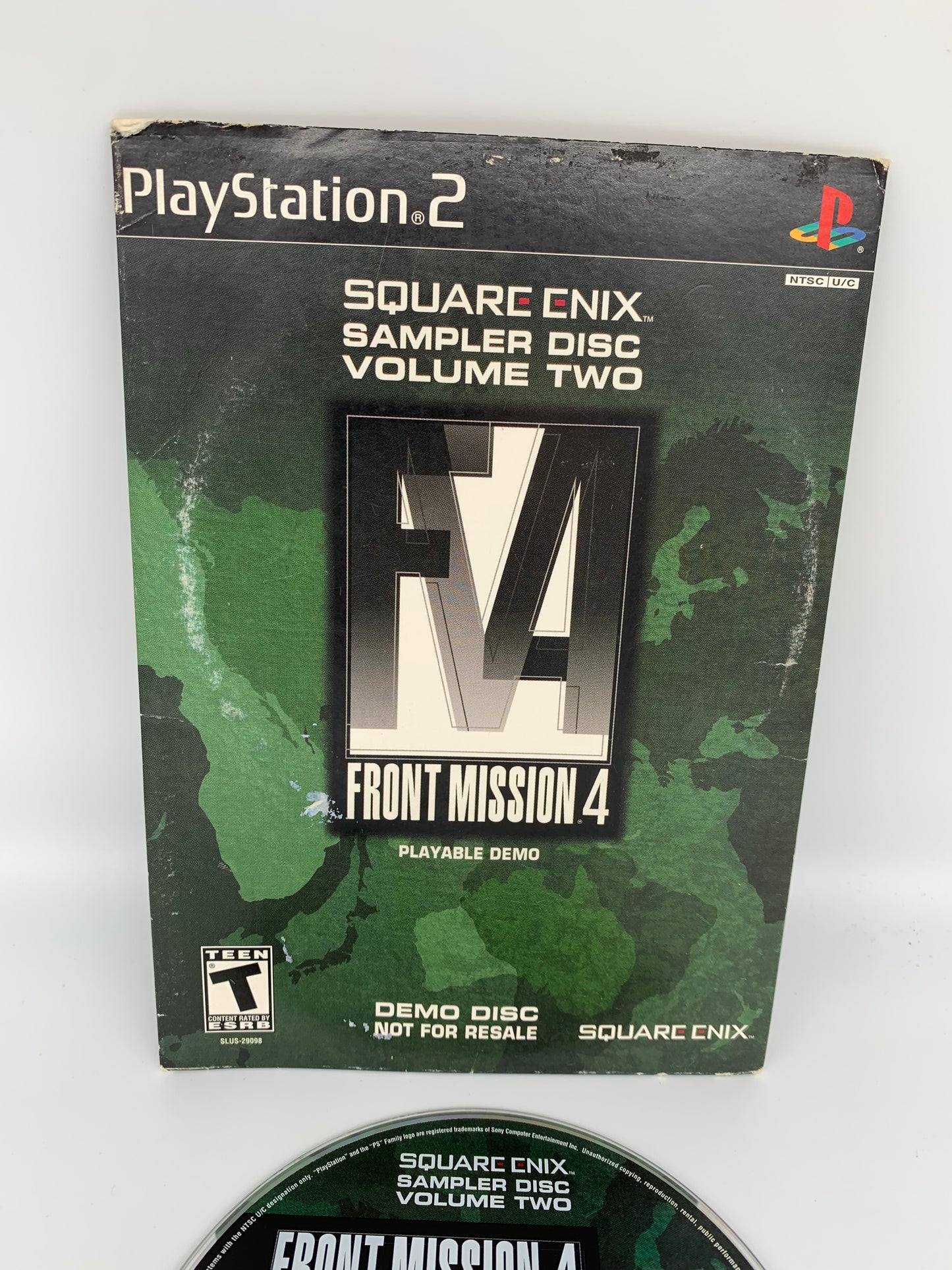 SONY PLAYSTATiON 2 [PS2] | SQUARE ENiX VOLUME 2 SAMPLER DiSC FRONT MiSSiON 4 DEMO | NOT FOR RESALE