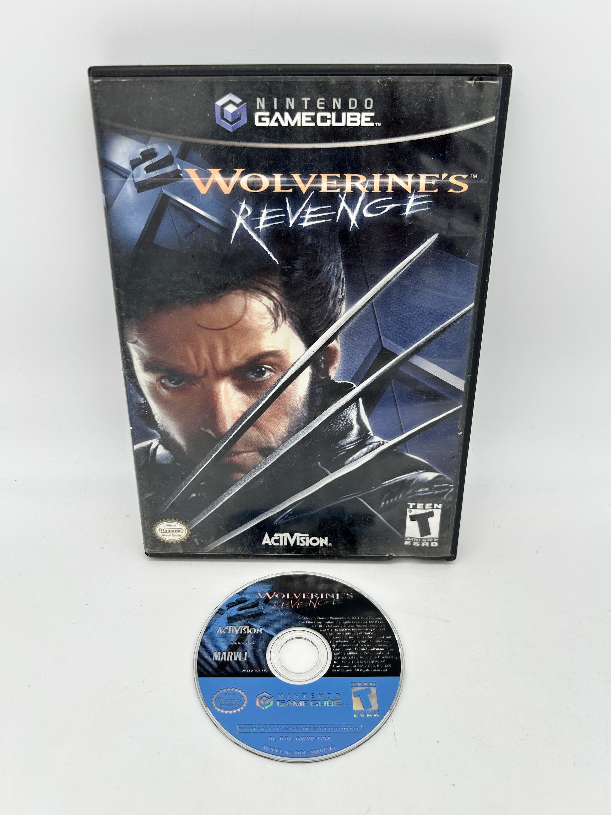 PiXEL-RETRO.COM : NINTENDO GAMECUBE COMPLETE (CIB) BOX INSTRUCTION MANUAL GAME NTSC WOLVERINE'S REVENGE.