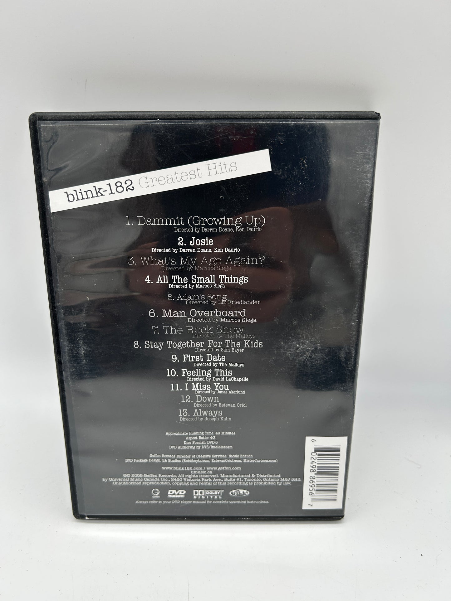 SPECTACLE DVD | BLiNK-182 GREATEST HiTS