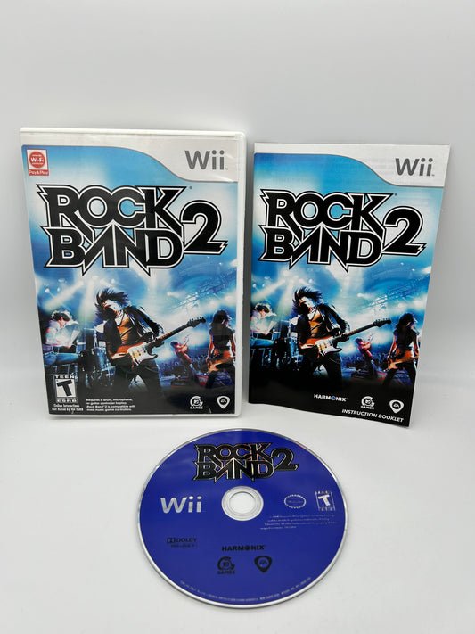 PiXEL-RETRO.COM : NINTENDO WII COMPLET CIB BOX MANUAL GAME NTSC ROCK BAND 2