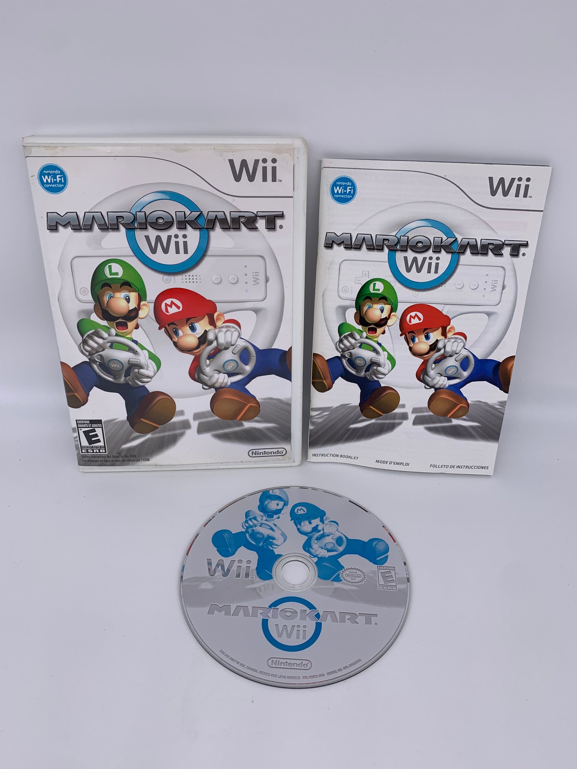 PiXEL-RETRO.COM : NINTENDO WII COMPLET CIB BOX MANUAL GAME NTSC MARIO KART WII