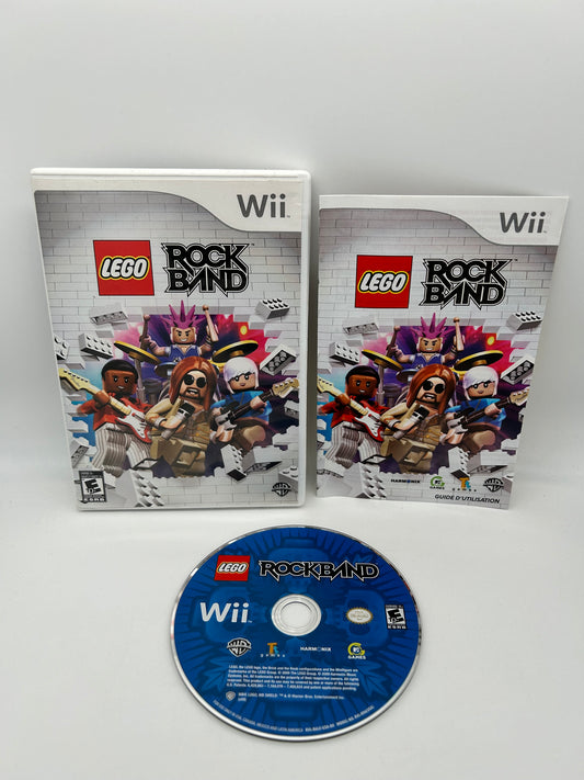 PiXEL-RETRO.COM : NINTENDO WII COMPLET CIB BOX MANUAL GAME NTSC LEGO ROCK BAND