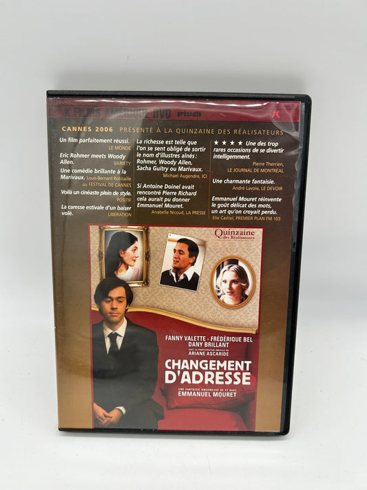 FiLM DVD | CHANGEMENT D'ADRESSE