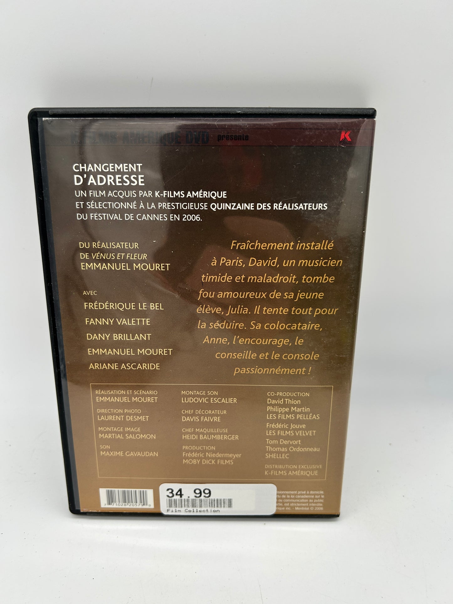 FiLM DVD | CHANGEMENT D'ADRESSE