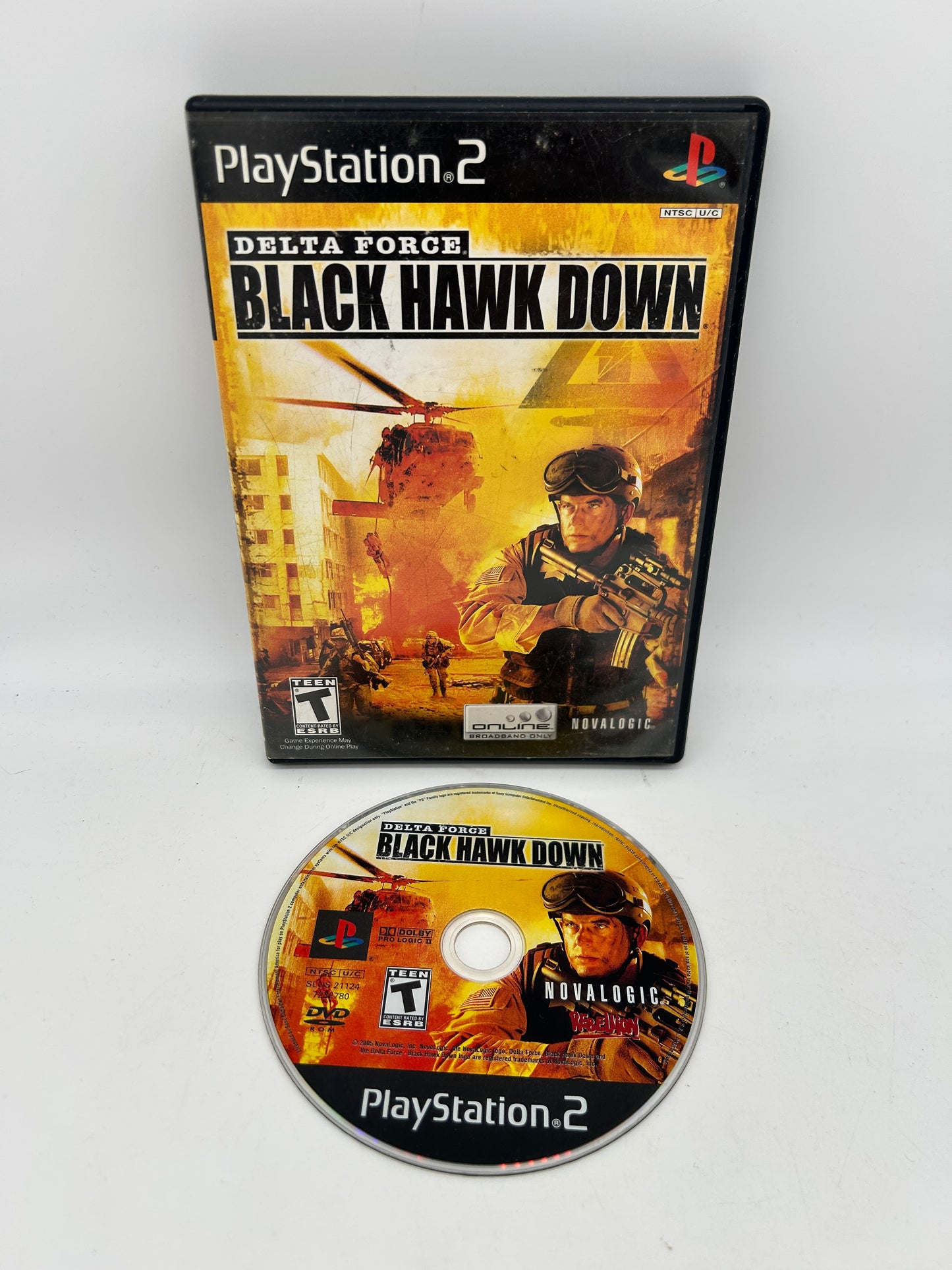 PiXEL-RETRO.COM : SONY PLAYSTATION 2 (PS2) COMPLET CIB BOX MANUAL GAME NTSC DELTA FORCE BLACK HAWK DOWN