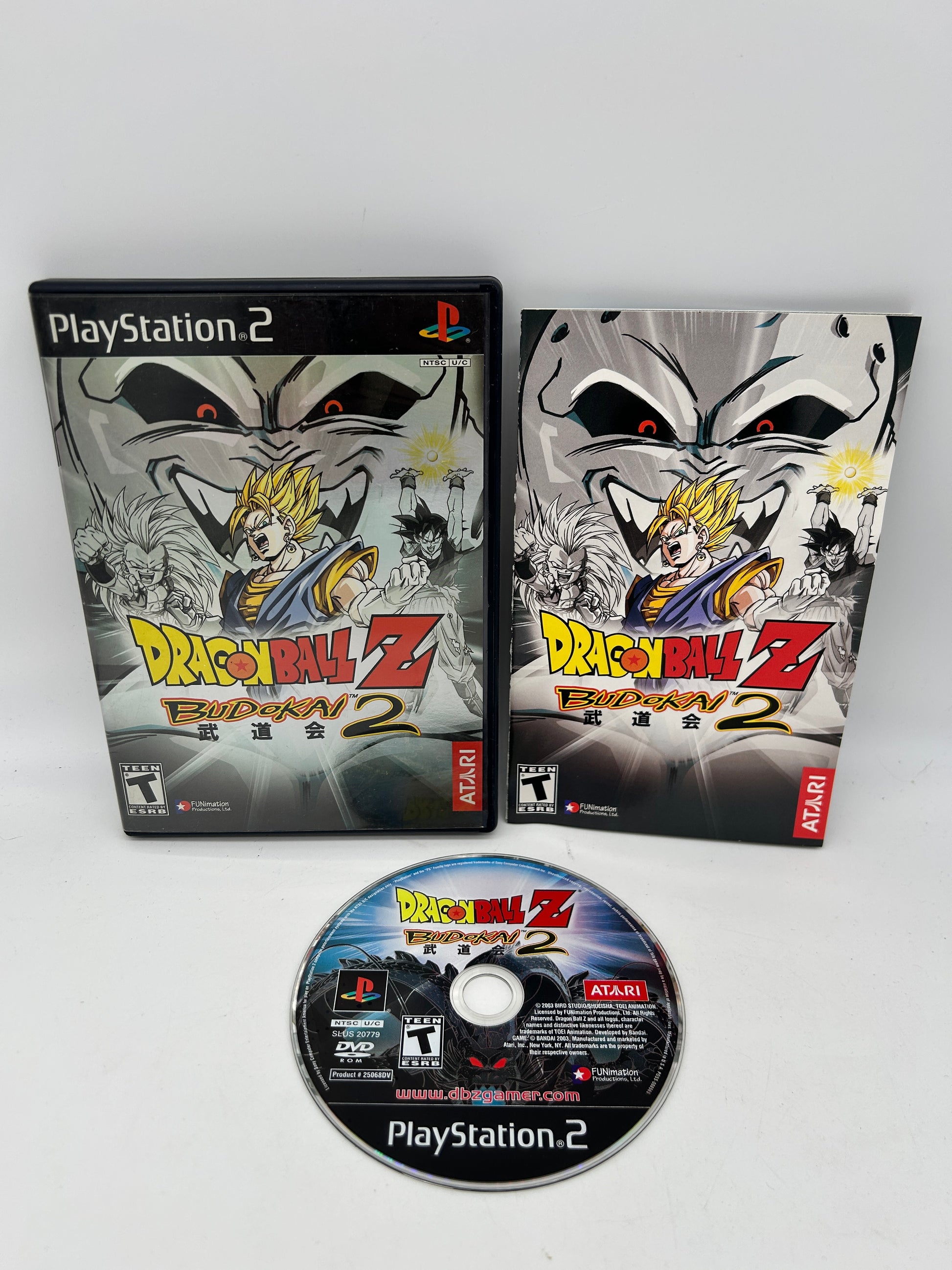 PiXEL-RETRO.COM : SONY PLAYSTATION 2 (PS2) COMPLET CIB BOX MANUAL GAME NTSC DRAGON BALL Z BUDOKAI 2