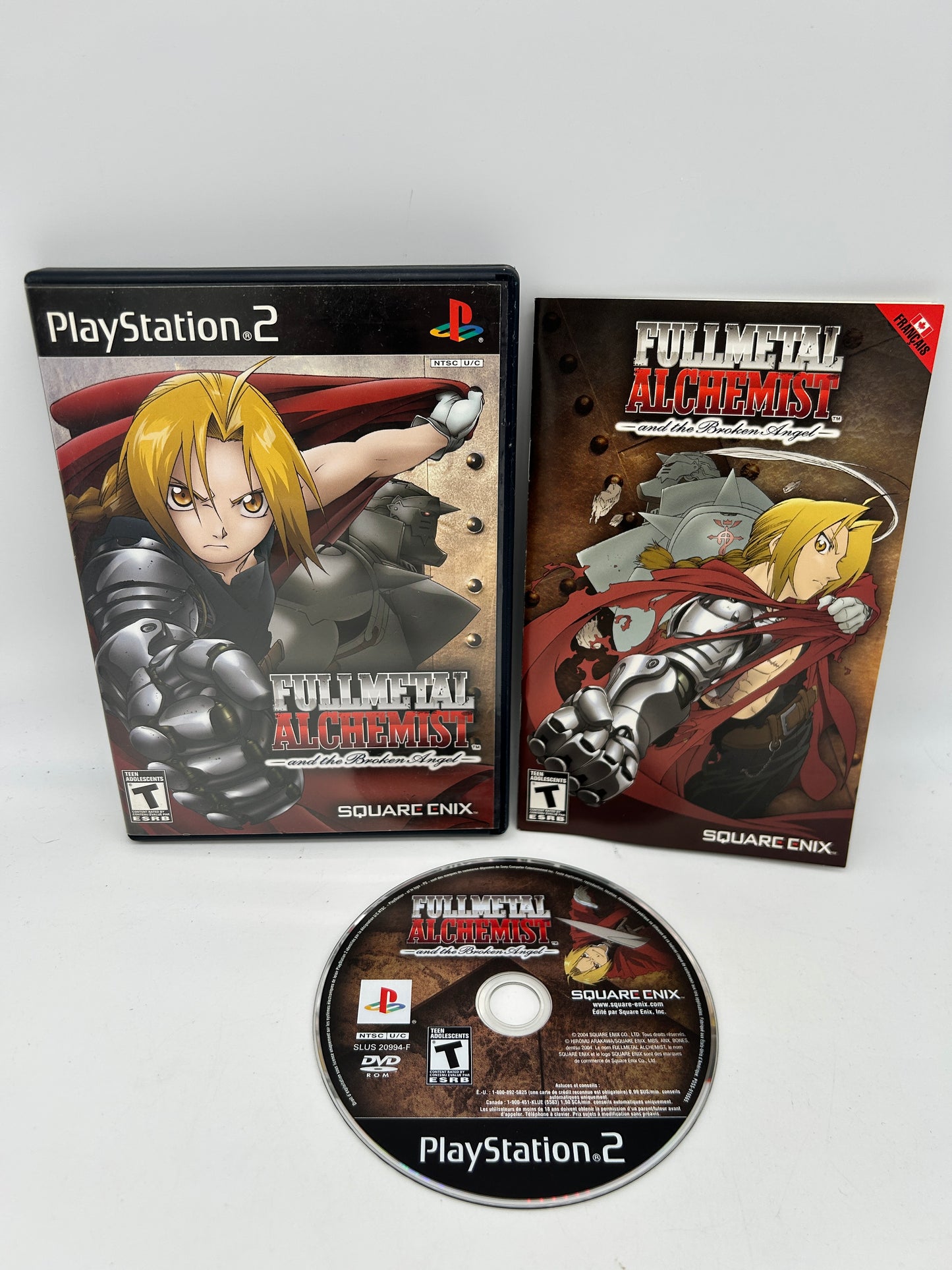 PiXEL-RETRO.COM : SONY PLAYSTATION 2 (PS2) COMPLET CIB BOX MANUAL GAME NTSC FULLMETAL ALCHEMIST AND THE BROKEN ANGEL