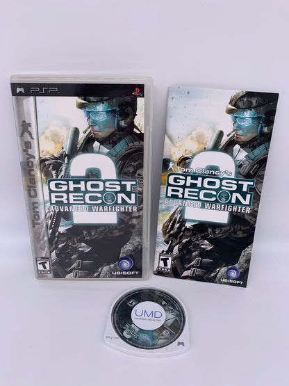 PiXEL-RETRO.COM : SONY PLAYSTATION PORTABLE (PSP) COMPLET CIB BOX MANUAL GAME NTSC TOM CLANCY'S GHOST RECON ADVANCED WARFIGHTER 2