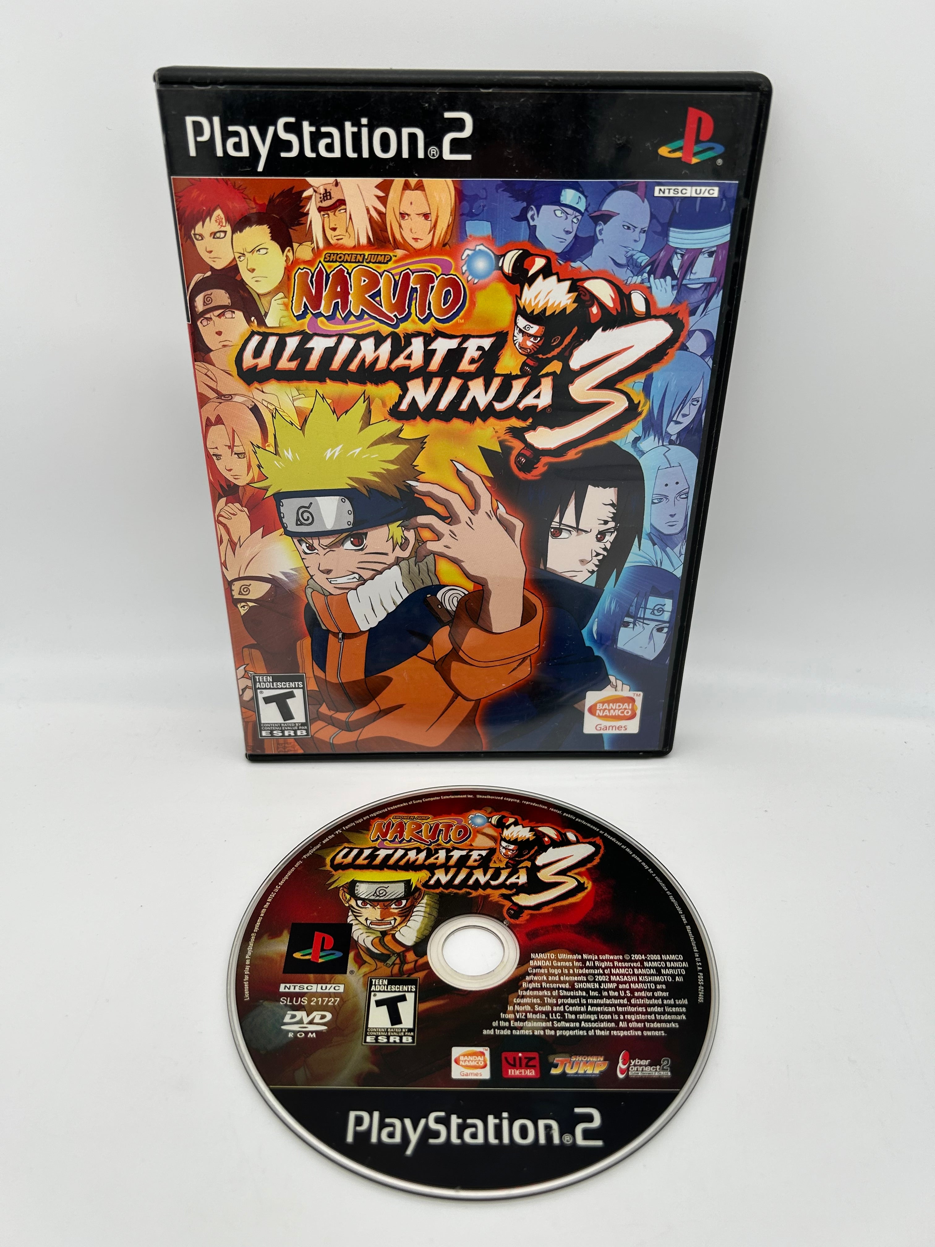 Naruto newest Ultimate Collection And Naruto Ultimate 3 For PlayStation 2 With Manual