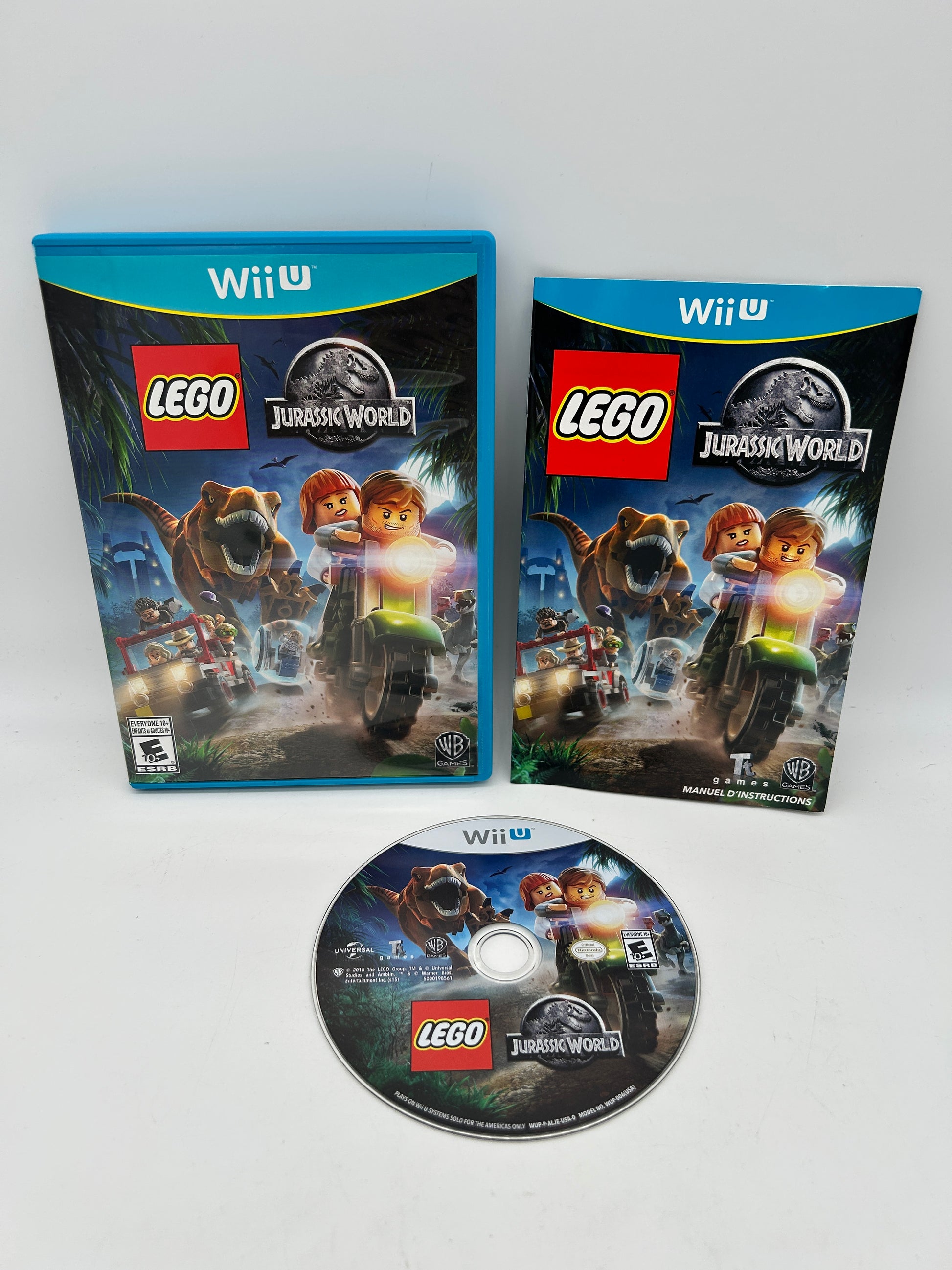 PiXEL-RETRO.COM : NINTENDO WII U COMPLET CIB BOX MANUAL GAME NTSC LEGO JURASSIC WORLD