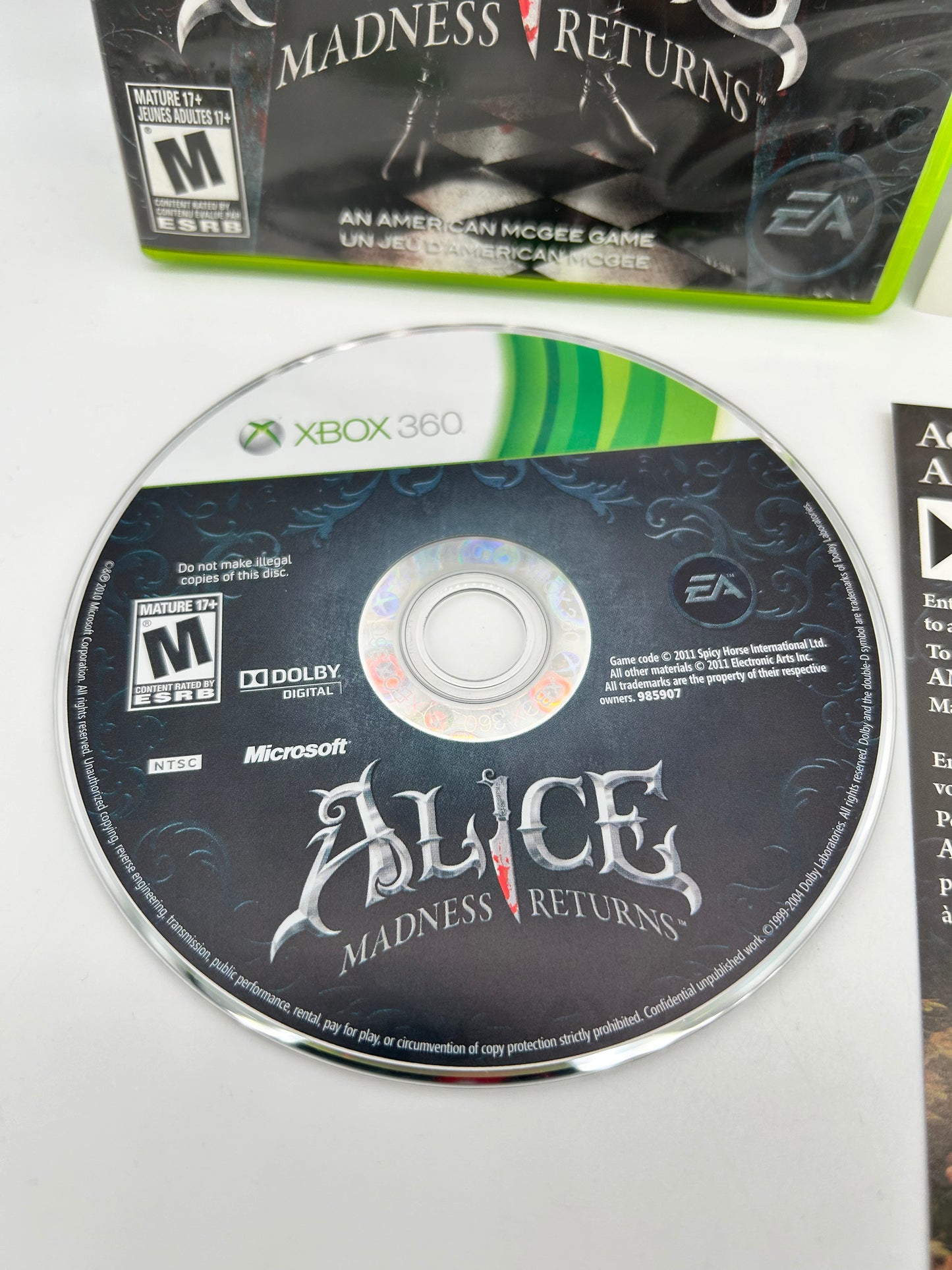 MiCROSOFT XBOX 360 | ALiCE MADNESS RETURNS