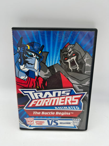 FiLM DVD | TRANSFORMERS ANiMATED THE BATTLE BEGiNS OPTiMUS PRiME VS MEGATRON