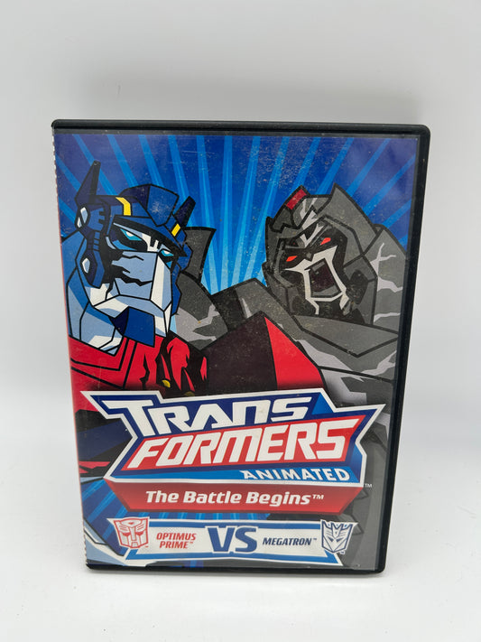 FiLM DVD | TRANSFORMERS ANiMATED THE BATTLE BEGiNS OPTiMUS PRiME VS MEGATRON