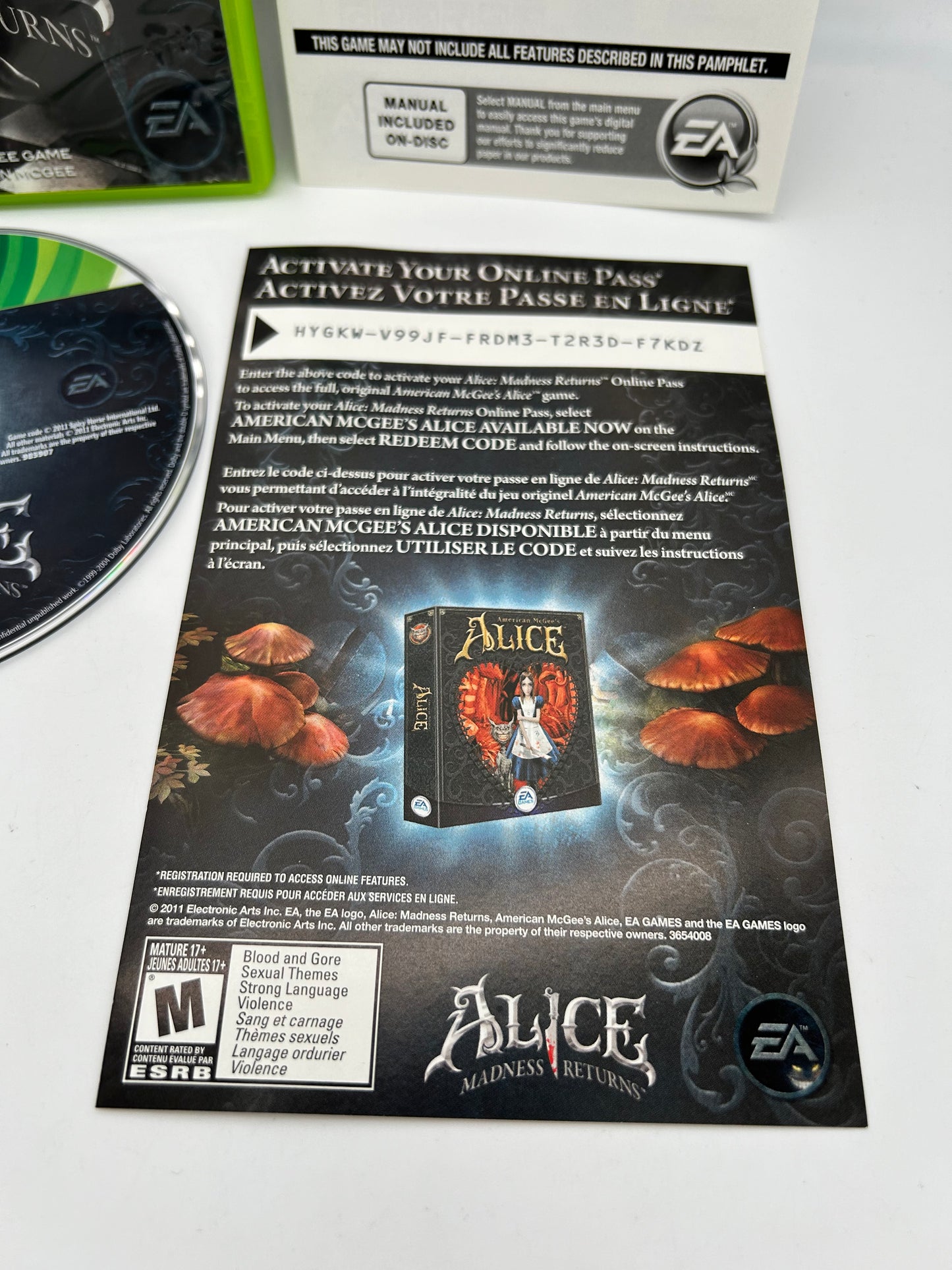 MiCROSOFT XBOX 360 | ALiCE MADNESS RETURNS